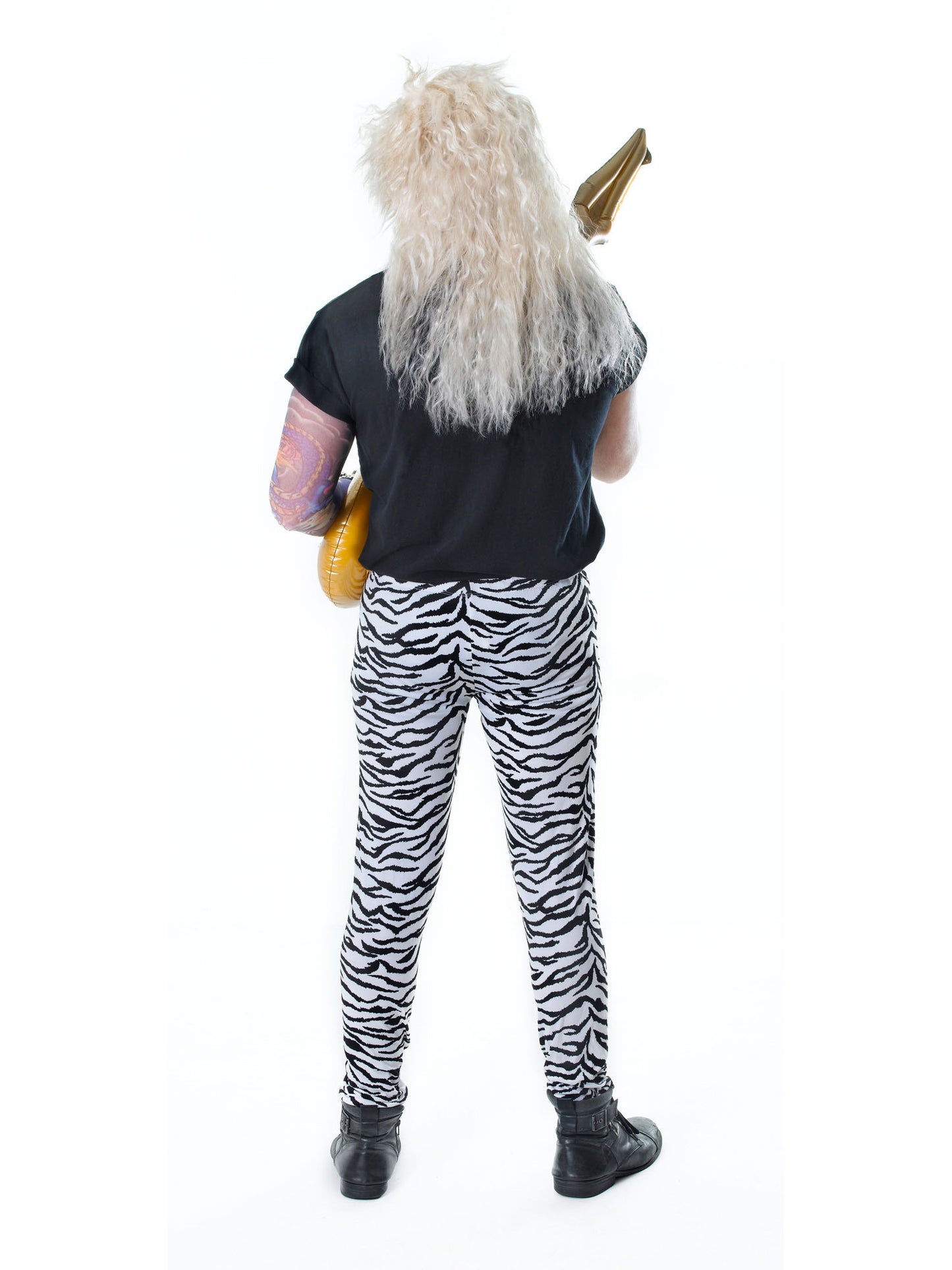 Rubies Zebra Print Trousers Kostümhose für Herren – Zebra-Design – Seitenansicht