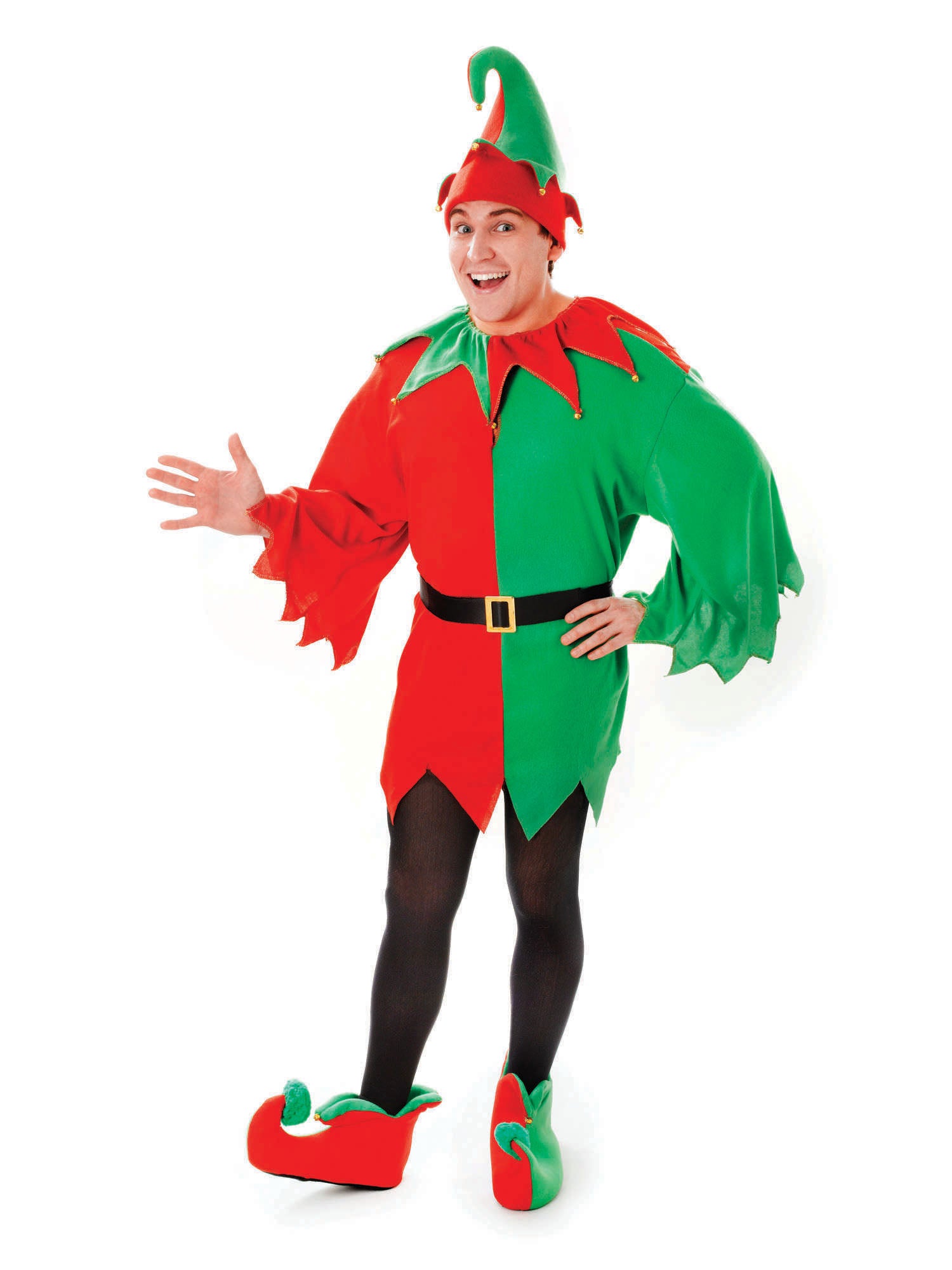 Rubies Elf Santa's Helper Kostüm für Erwachsene AC861 – Produktansicht