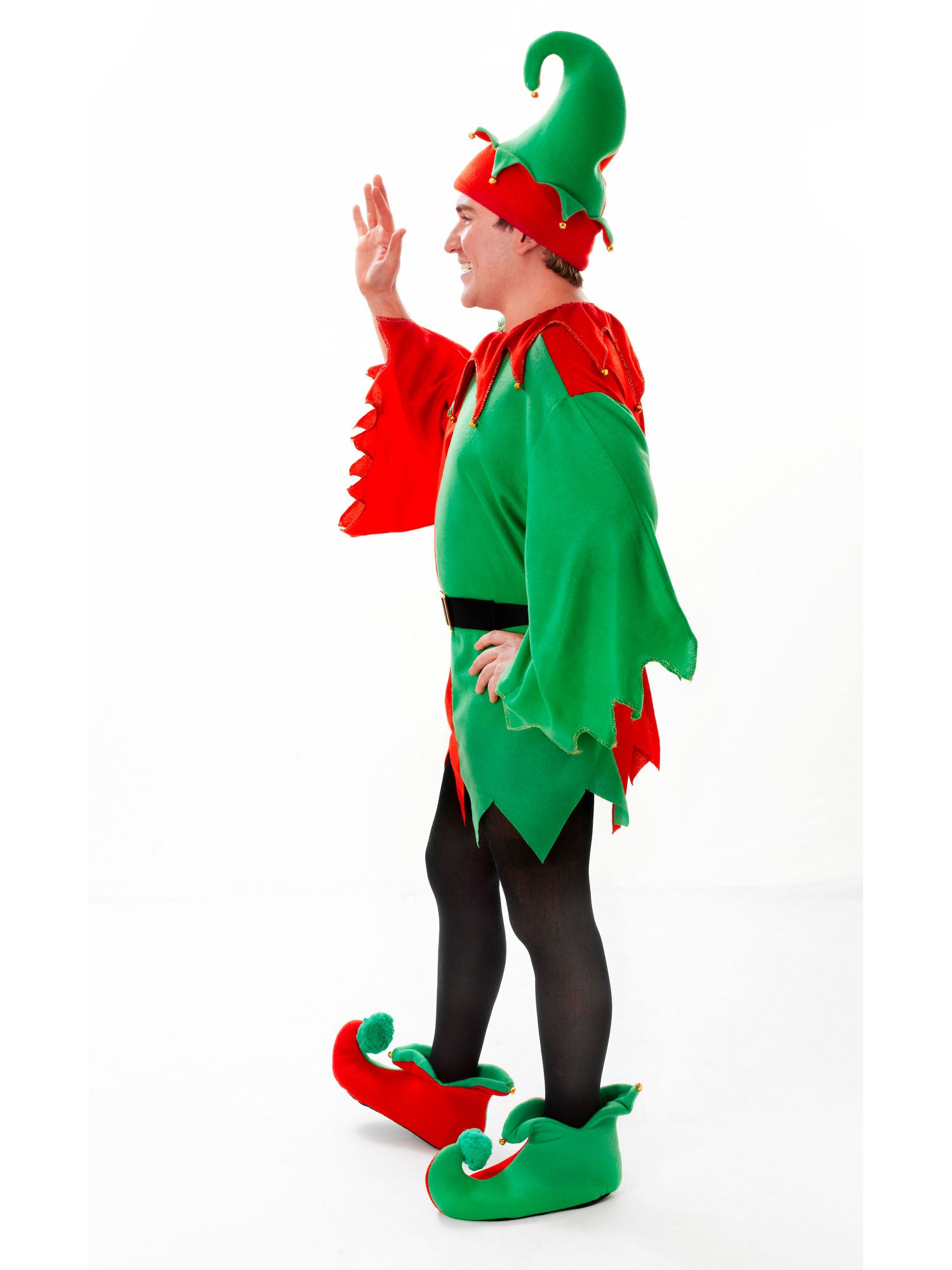 Rubies Elf Santa's Helper Kostüm für Erwachsene AC861 – Detailansicht