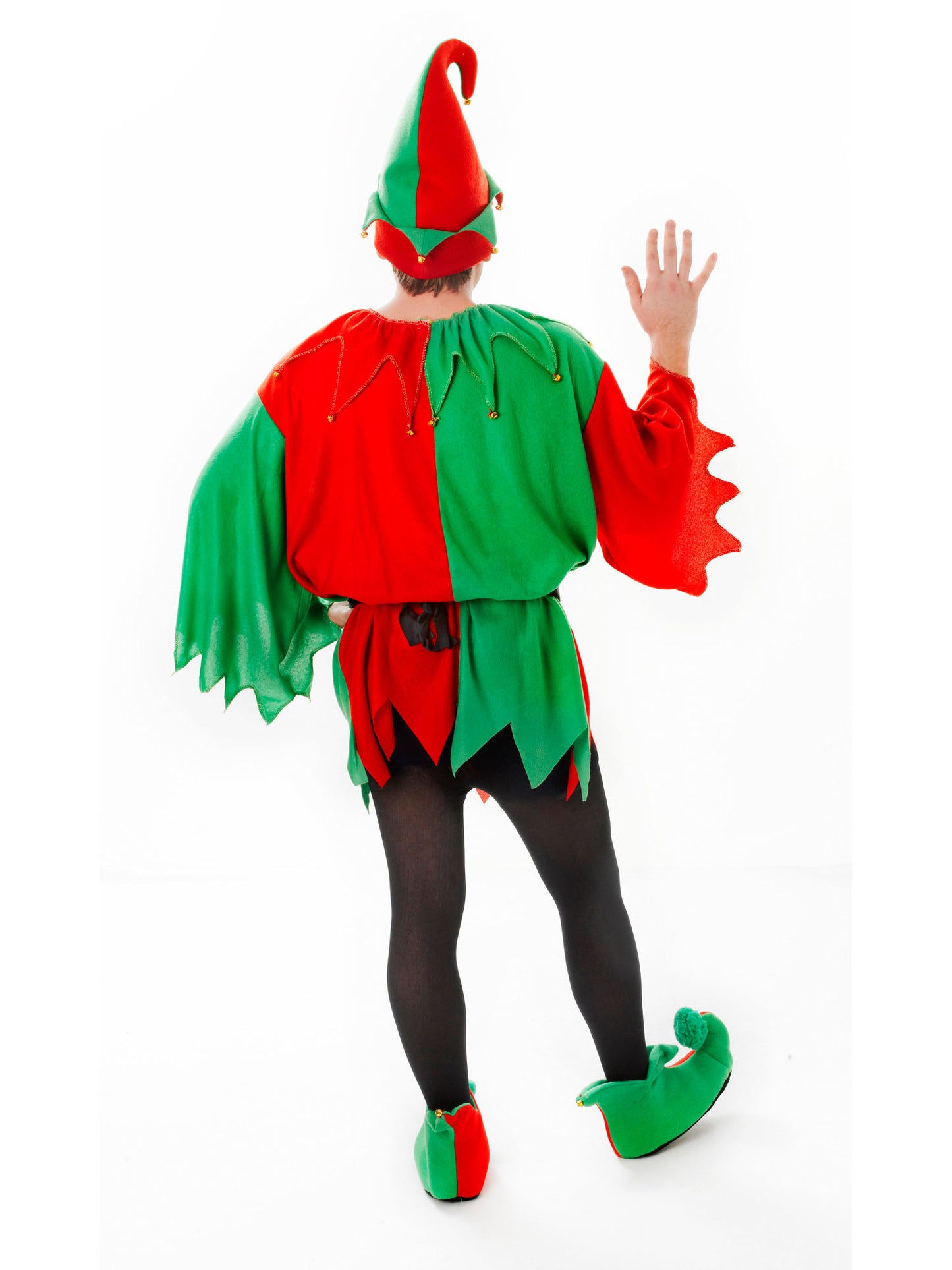 Rubies Elf Santa's Helper Kostüm für Erwachsene AC861 – Seitenansicht