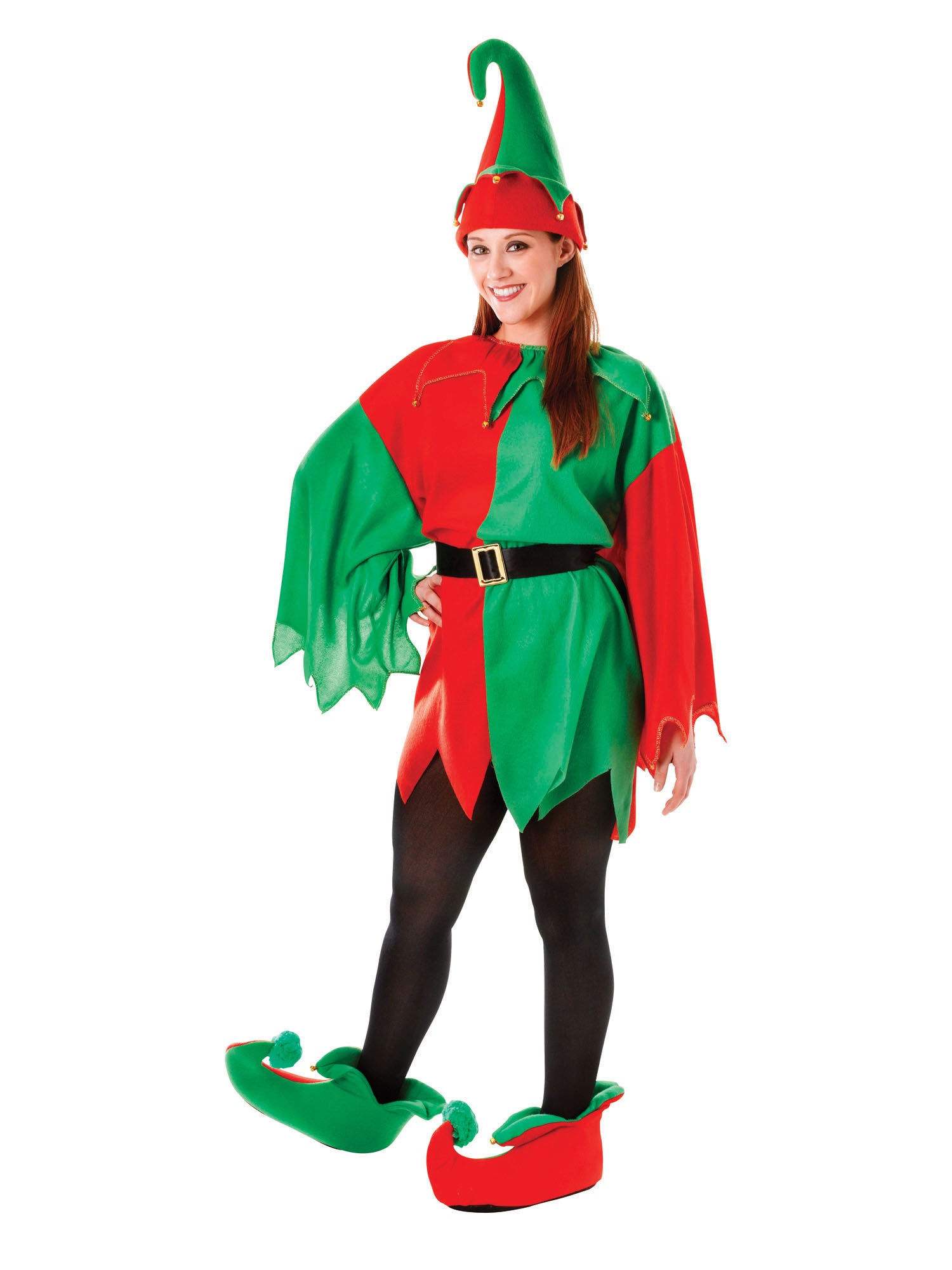 Rubies Elf Santa's Helper Kostüm für Erwachsene AC861 – Rückansicht