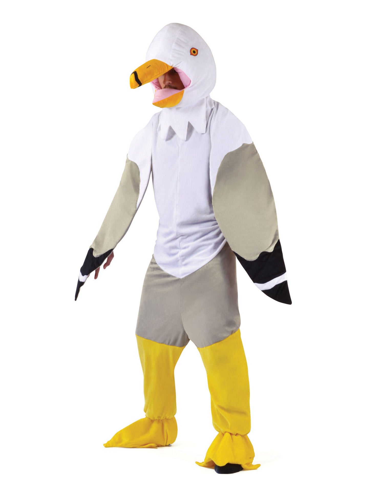 Rubies Big Head Seagull Kostüm für Erwachsene mit Overall und Kopfbedeckung