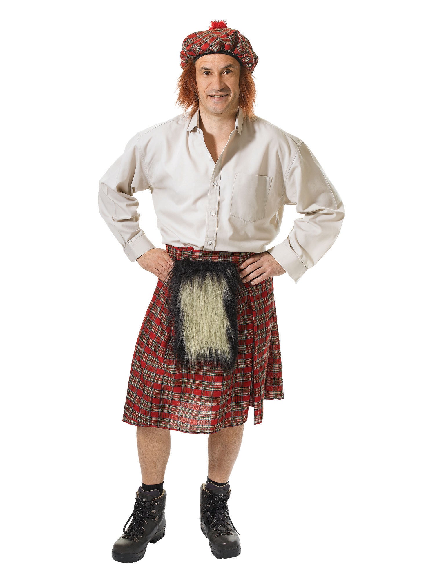 Rubies Scots Kilt mit Hut Schottenkostüm für Herren