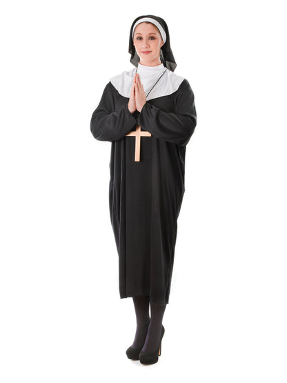 Rubies Nun Kostüm für Erwachsene für Damen mit Gown und HeadKleid – Produktansicht