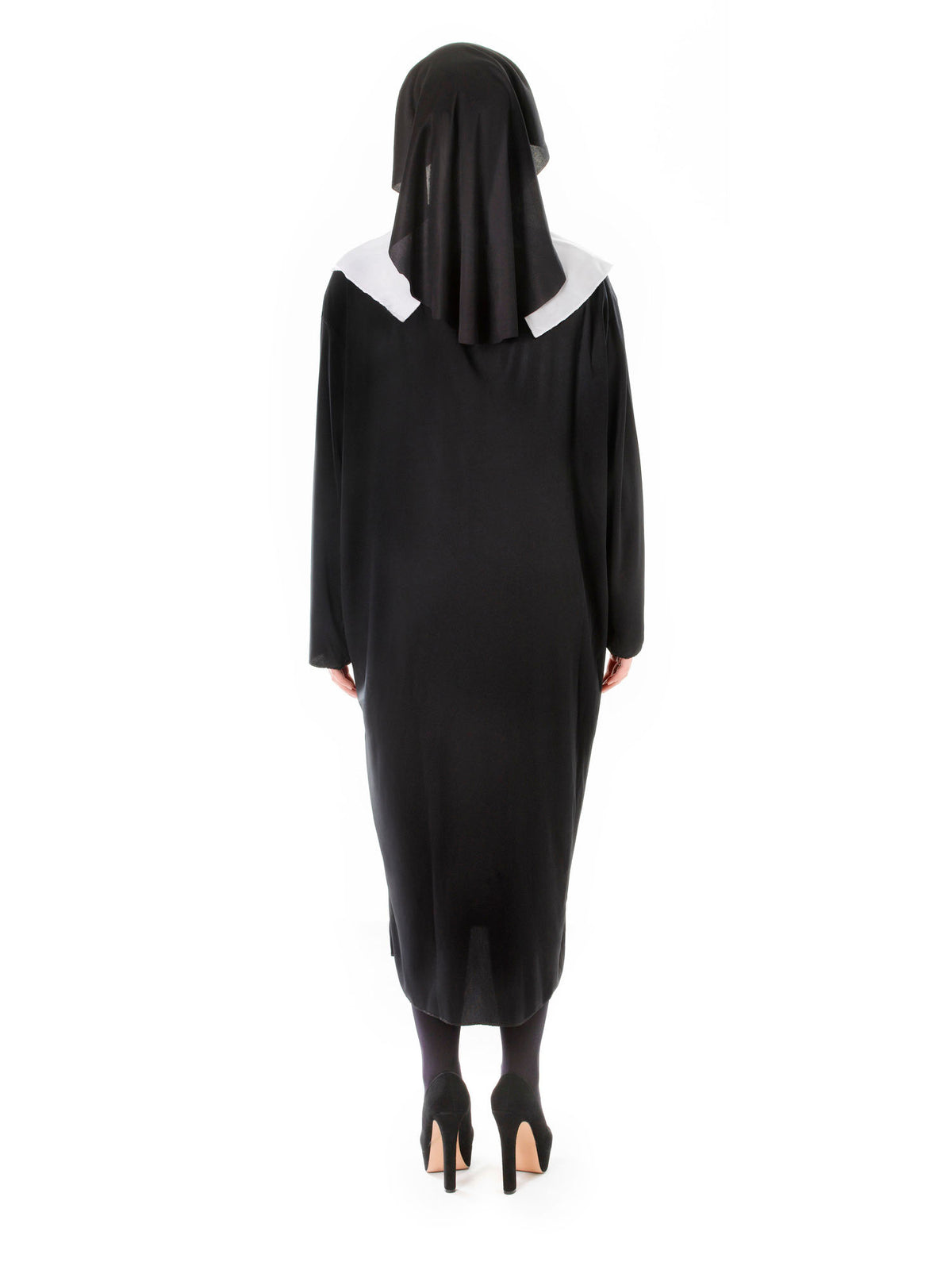 Rubies Nun Kostüm für Erwachsene für Damen mit Gown und HeadKleid – Seitenansicht