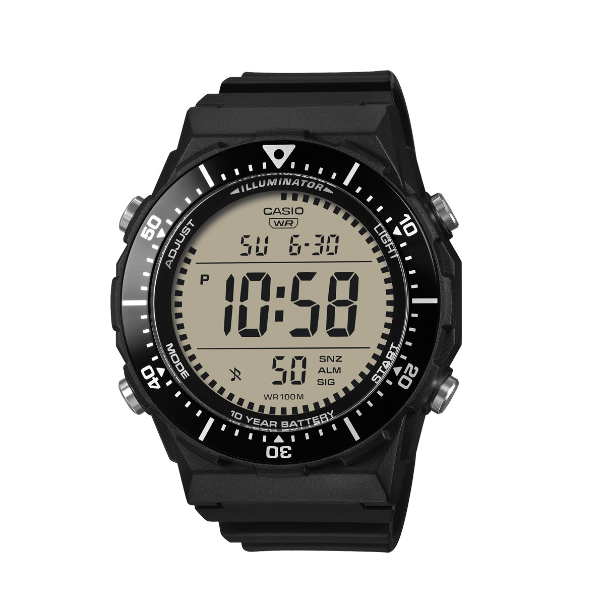 CASIO SPORT Mod. DIVER - New Case LCD - BLACK