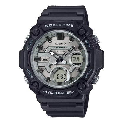 CASIO SPORT Mod. OVERSIZE 10 YEAR BATTERY - SILVER