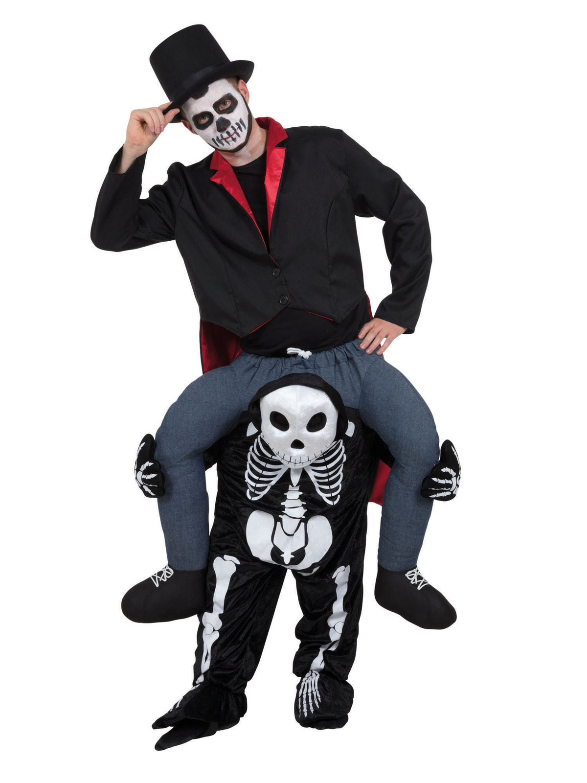Rubies Skeleton Piggy Back Kostüm für Erwachsene
