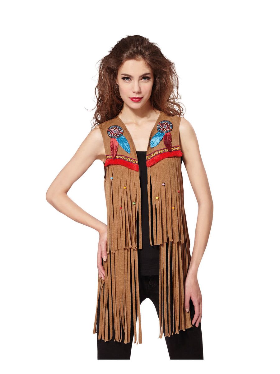 Rubies Indian/Hippy Waistcoat Ladies Kostüm für Erwachsene für Damen
