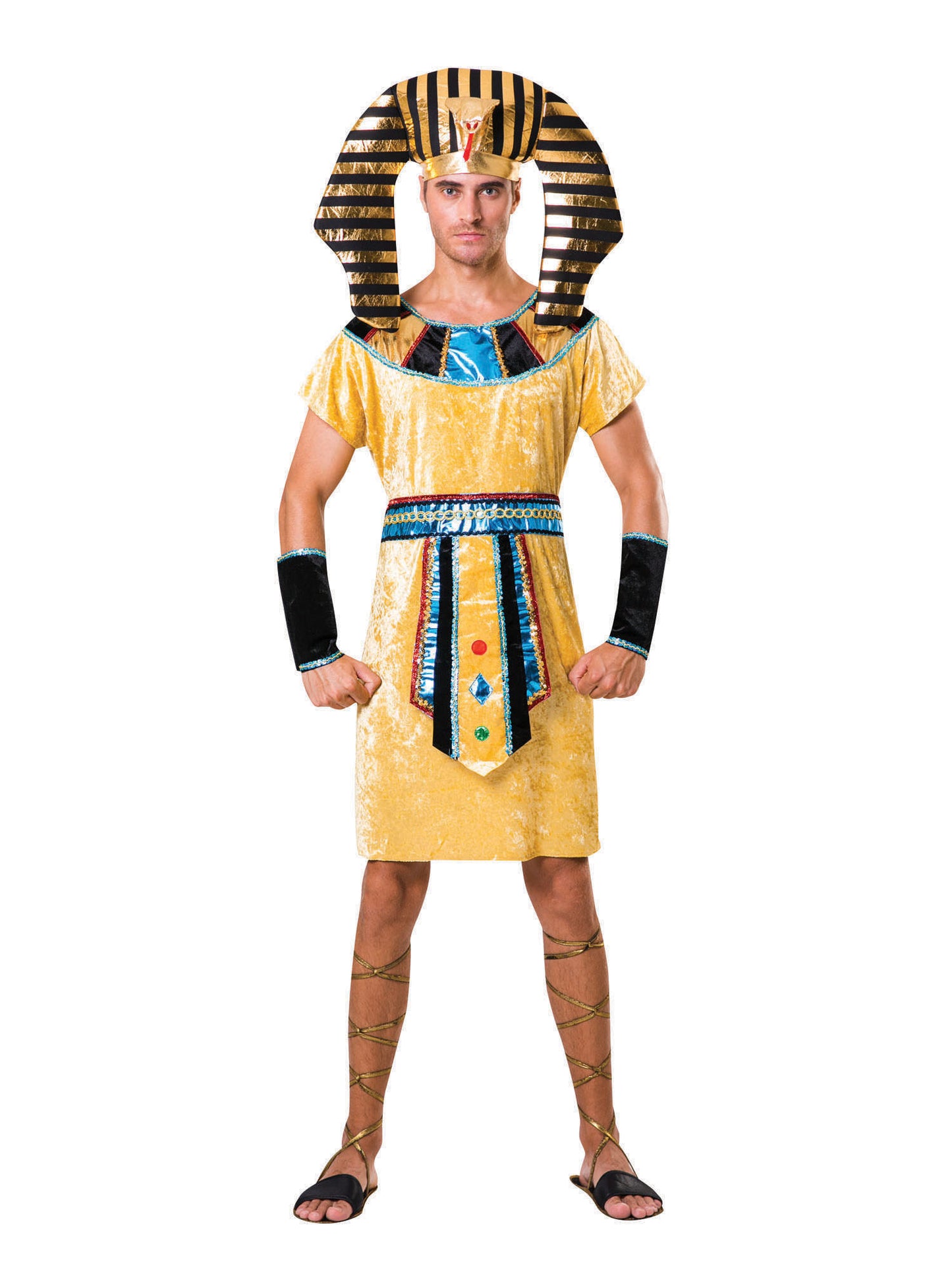Rubies Pharaoh Kostüm für Herren mit Robe und Headpiece