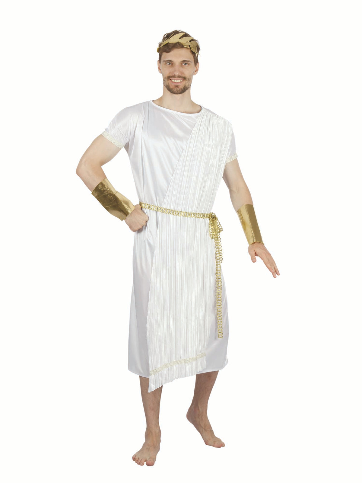 Rubies Greek God Kostüm für Herren mit Toga und Zubehör