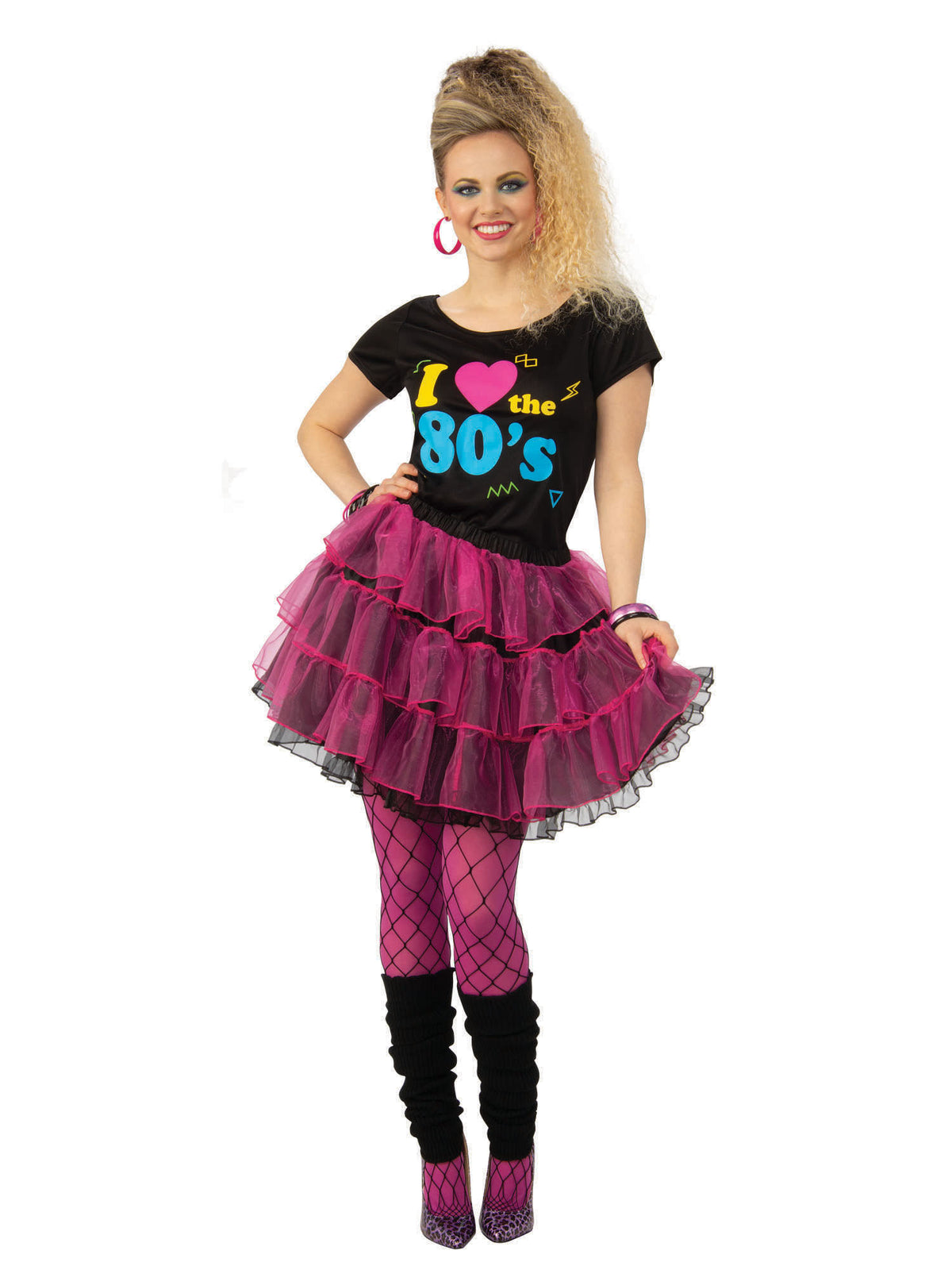 Rubies I Love the 80's Kostüm für Erwachsene in Grösse L – Produktansicht