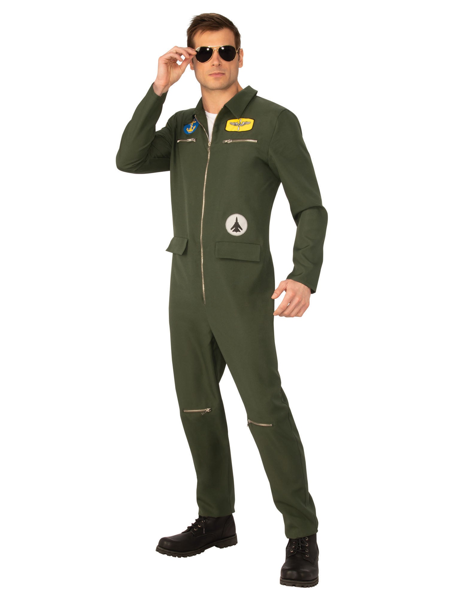 Rubies Navy Hotshot Kostüm für Herren – blauer Overall – Produktansicht