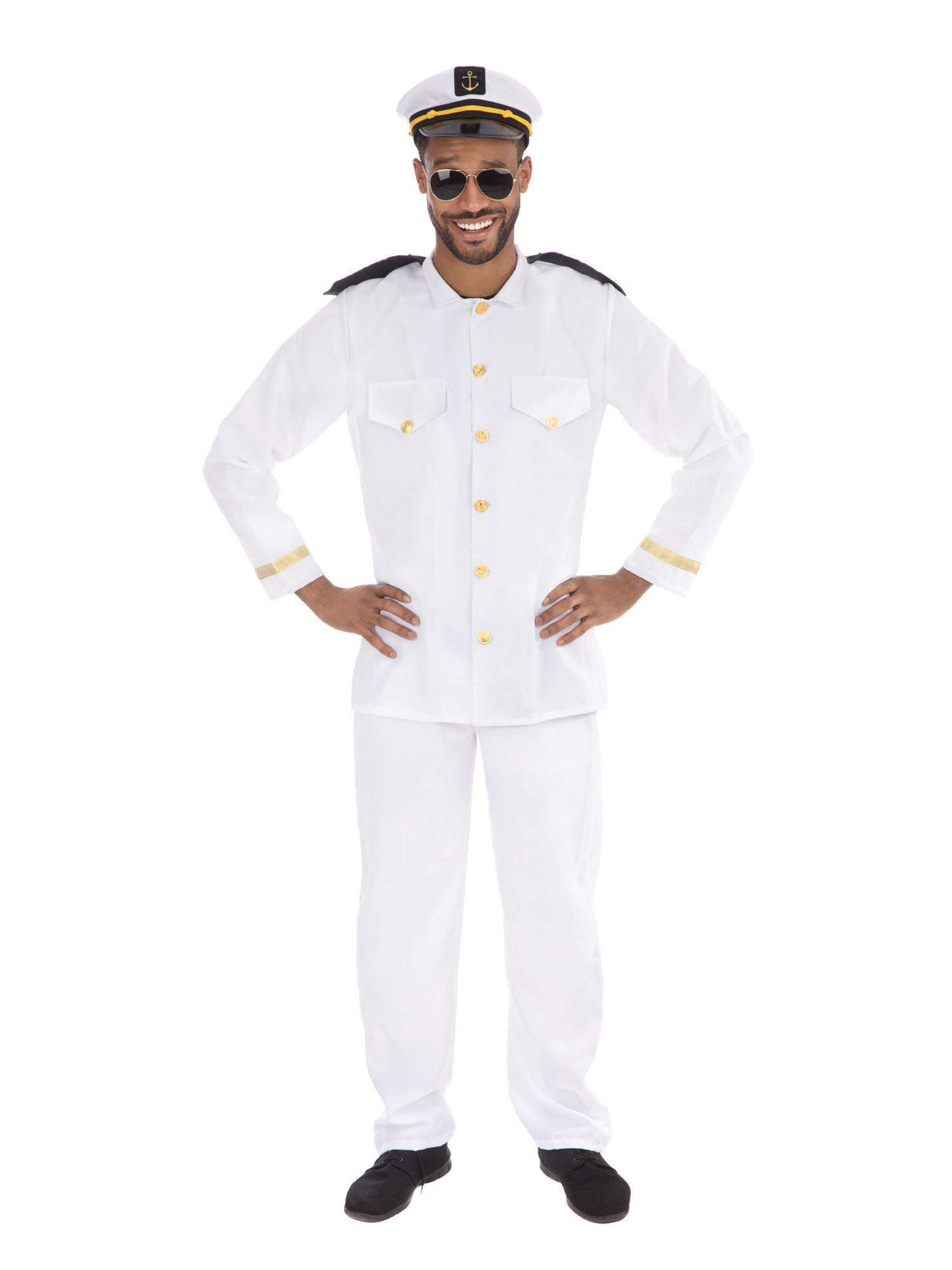 Rubies Navy Officer Kostüm für Herren mit Top Hose und Hut – Produktansicht