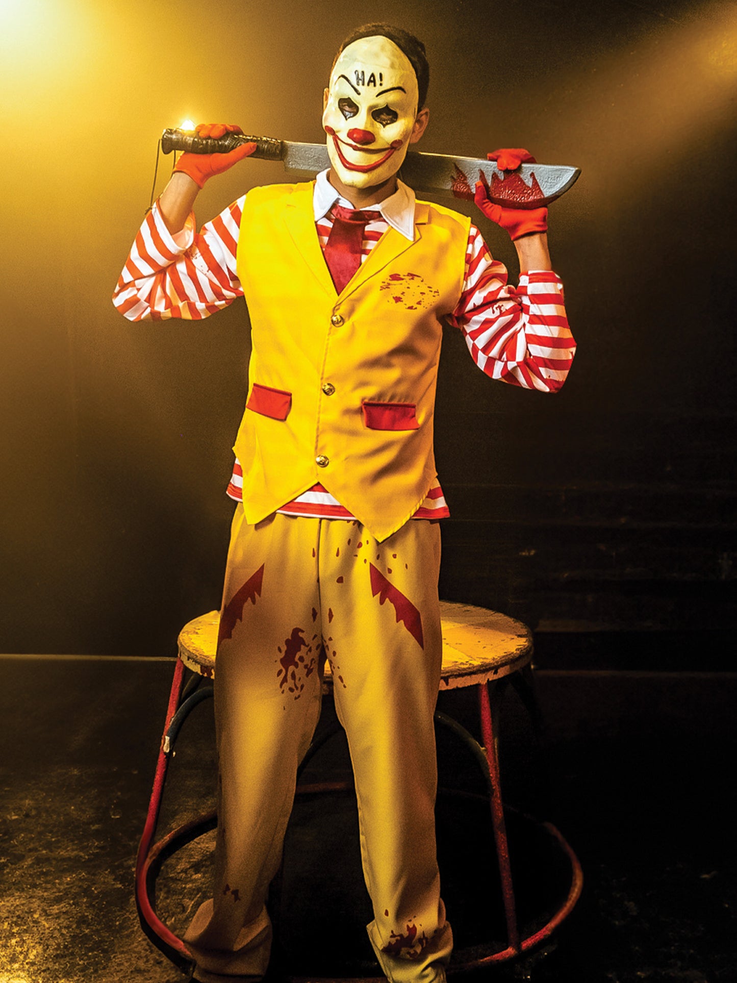 Rubies Dapper Clown Kostüm für Herren – Detailansicht