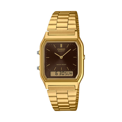 CASIO VINTAGE Mod. EDGY COLLECTION SUNRAY DIAL, GOLD - BLACK