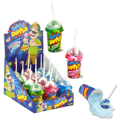 Sweet Flash Splash dipper Lollipop & Pulver 50 g