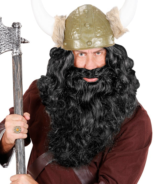Schwarzer Piratenbart als Kostümzubehör für Fasnacht und Karneval