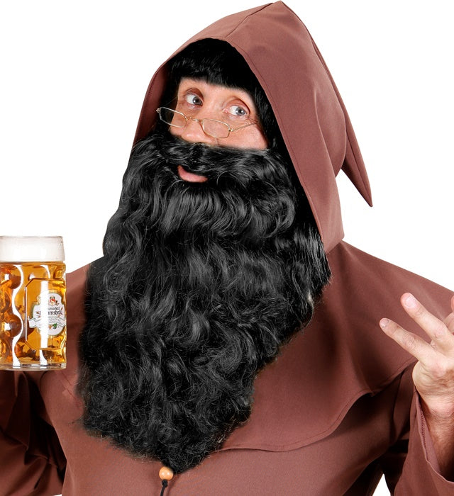 Schwarzer Piratenbart als Kostümzubehör für Fasnacht und Karneval