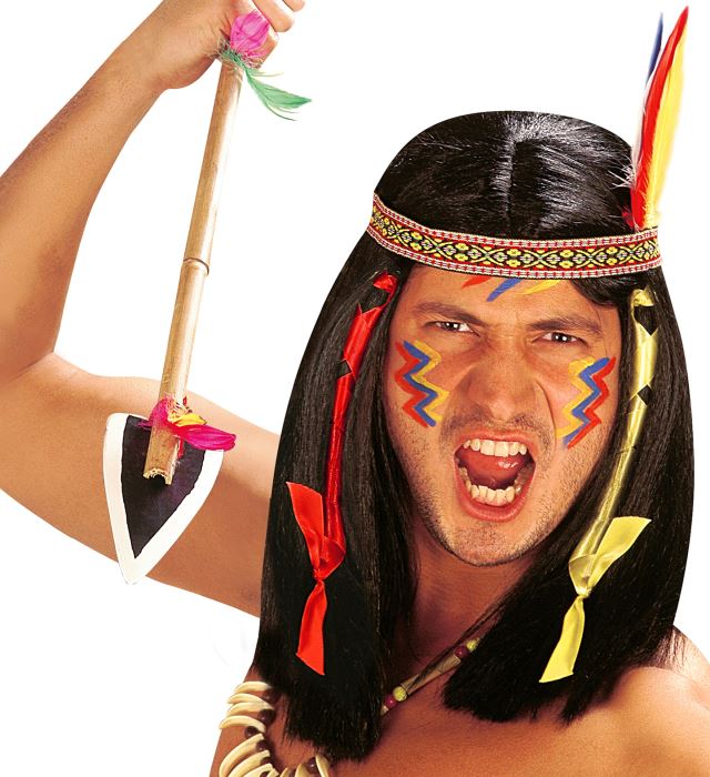 Comanche-Perücke in Original-Optik für Fasnacht und Karneval