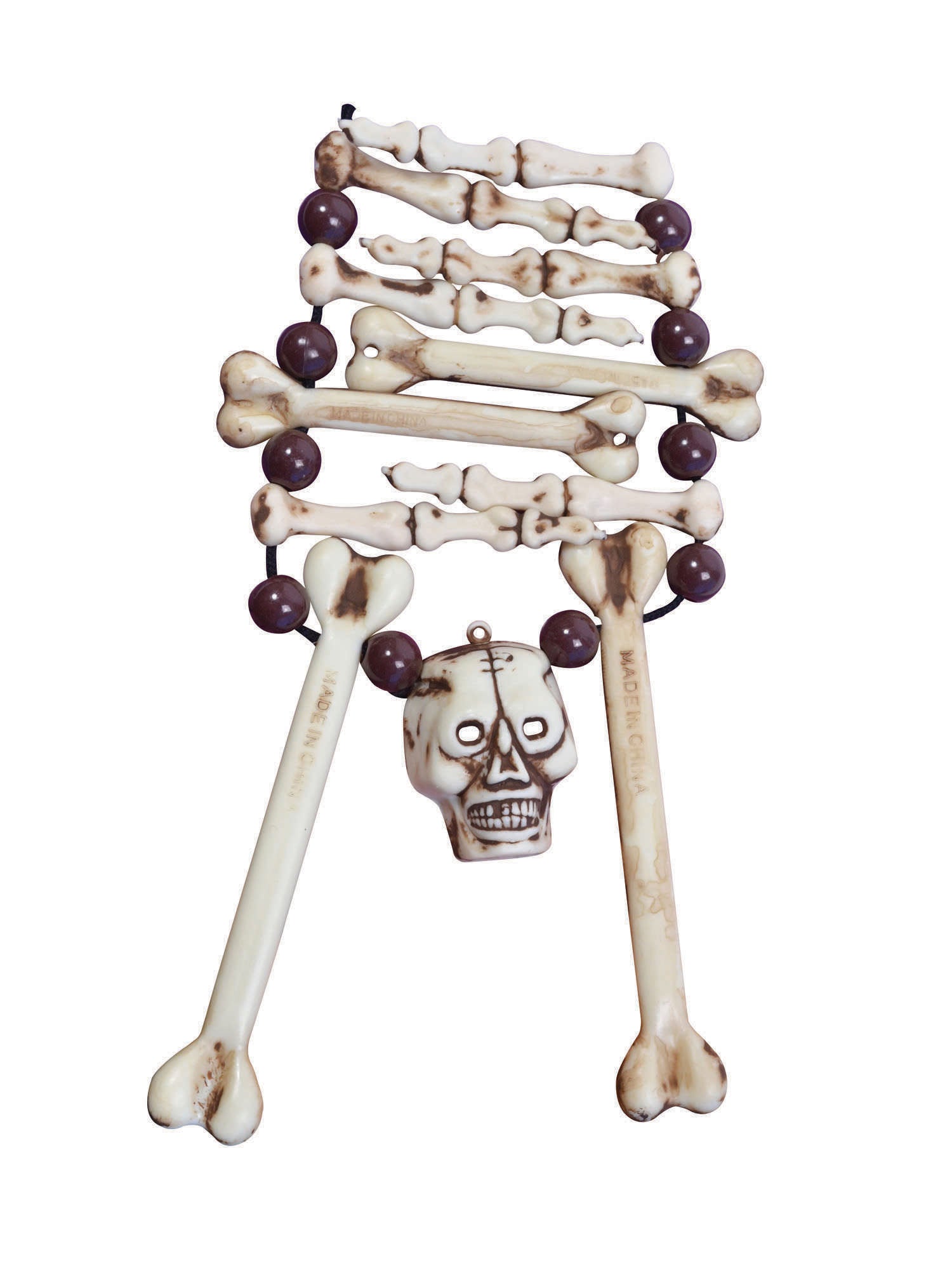 Rubies Skeleton Bone Necklace mit Knochenmotiv für Halloween-Kostüm