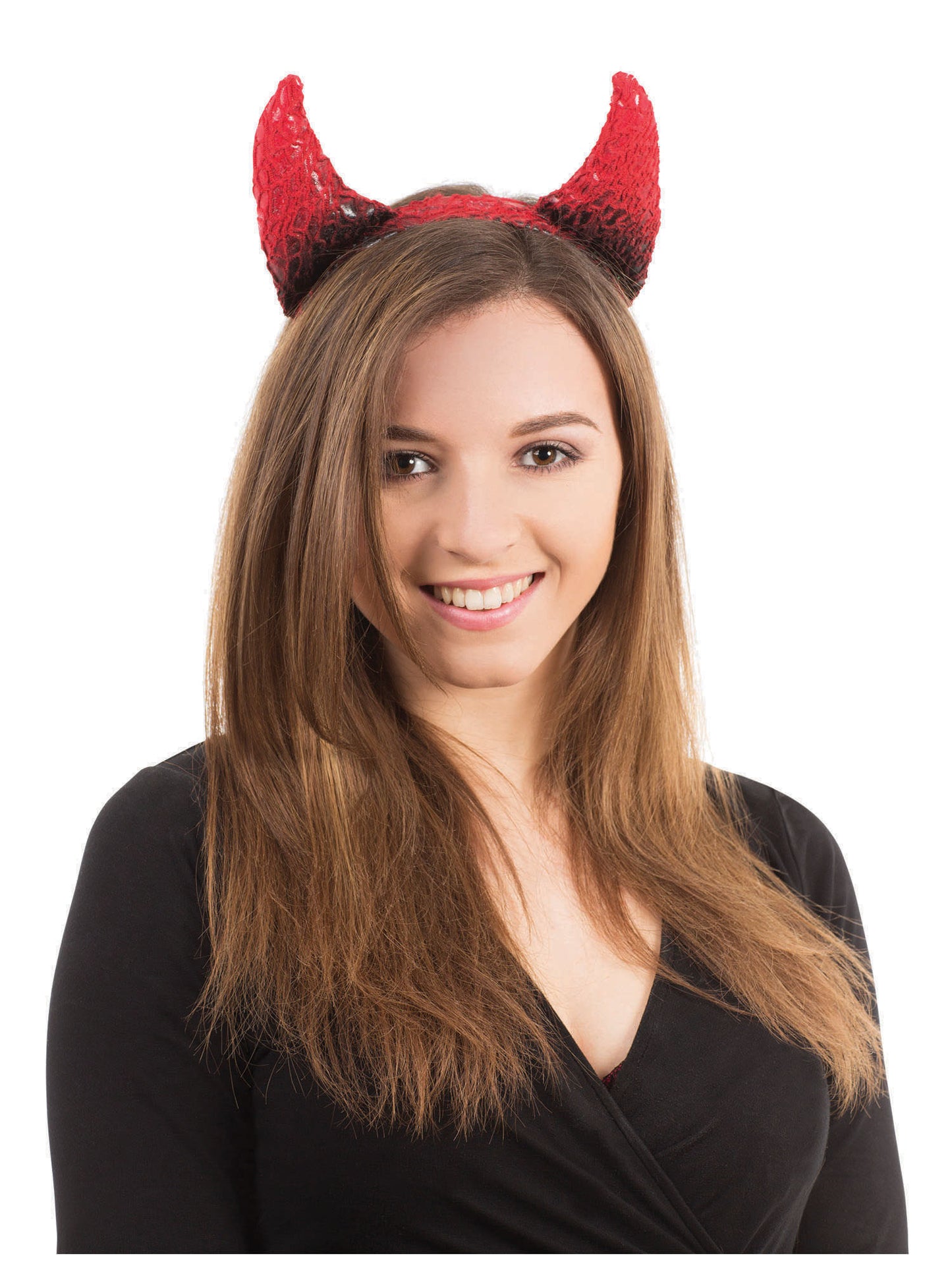 Rubies Rubies Devil Horns Black/Red On Band Headpieces and Headbands