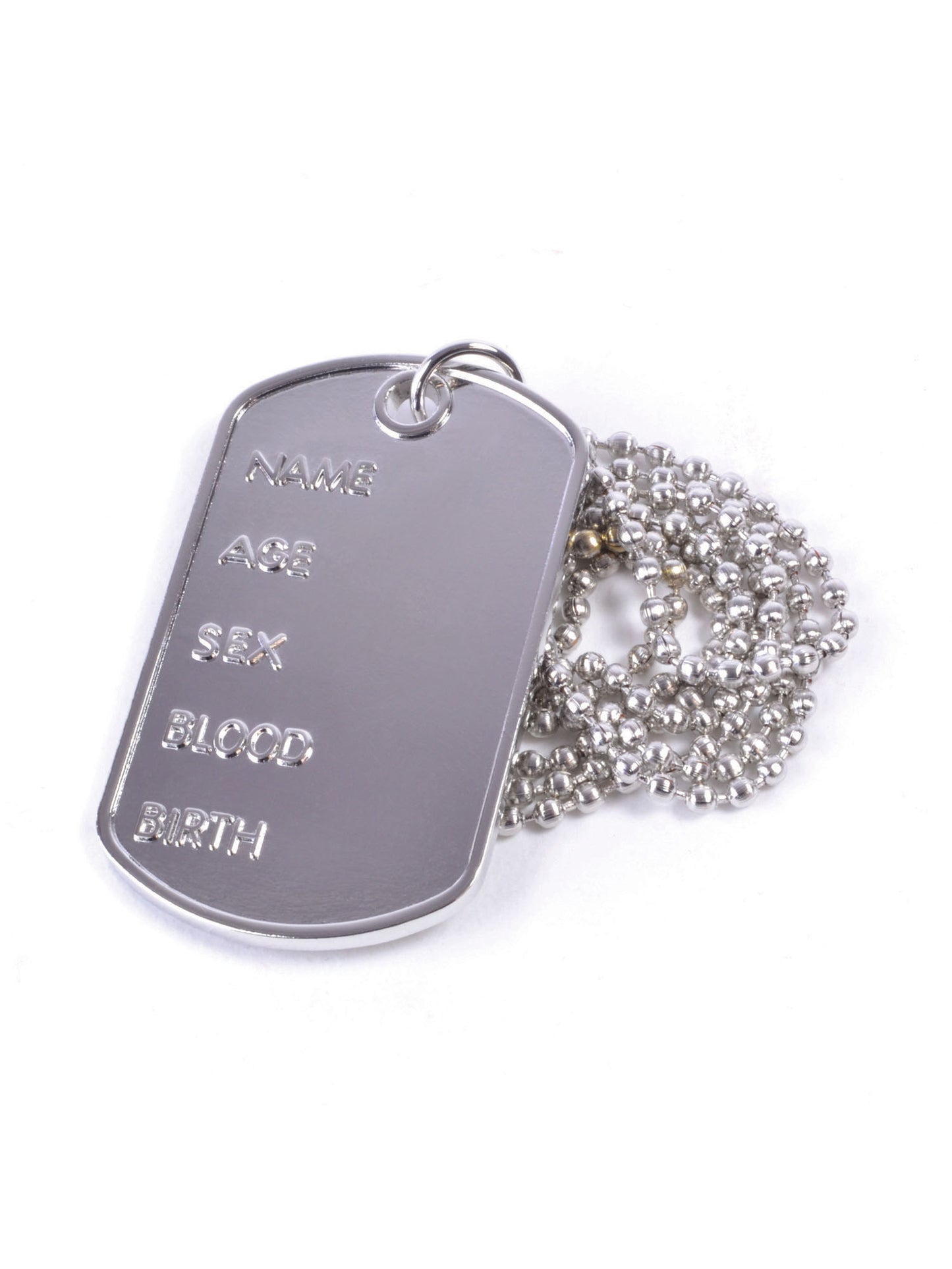 Rubies Dog Tag Necklace Dog Tag Halskette Kostümaccessoire