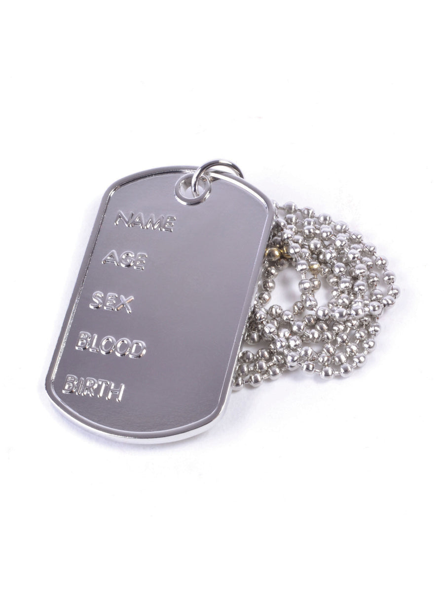 Rubies Dog Tag Necklace Dog Tag Halskette Kostümaccessoire