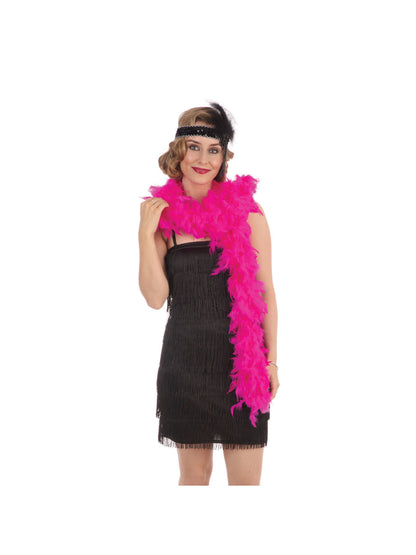 Rubies Feather Boa. Cyclamen Headpieces and Headbands
