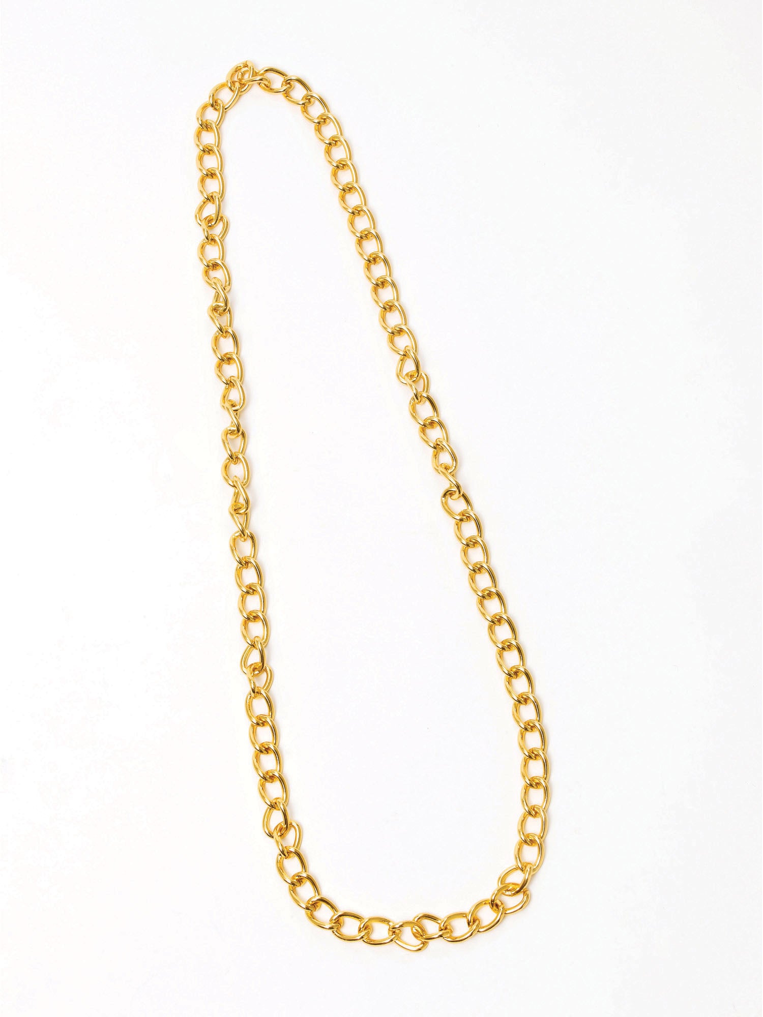 Rubies goldfarbene Kette 100 cm als Kostüm-Accessoire – Produktansicht