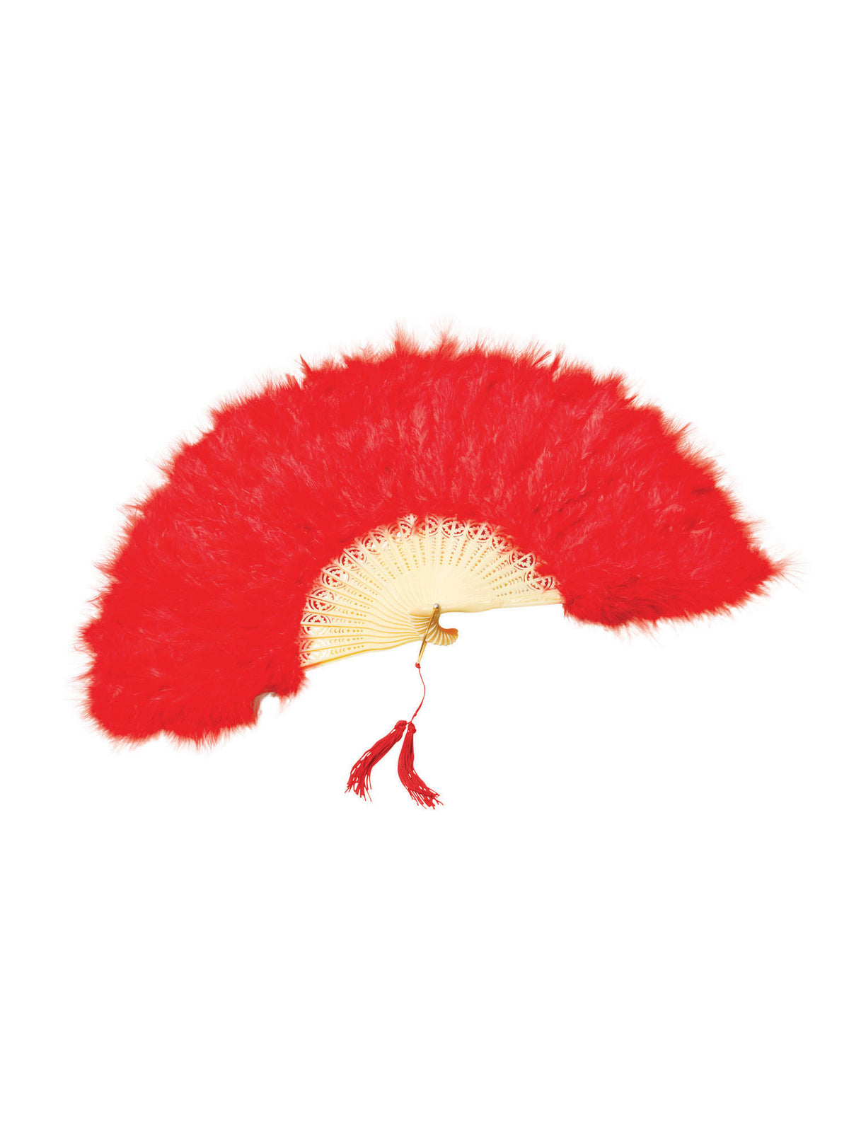 Rubies Feather Fan. Red Kostümzubehör