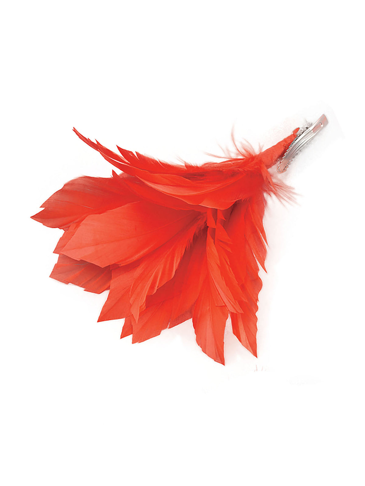 Rubies Generic Red Feather Flower Clip Headpieces and Headbands