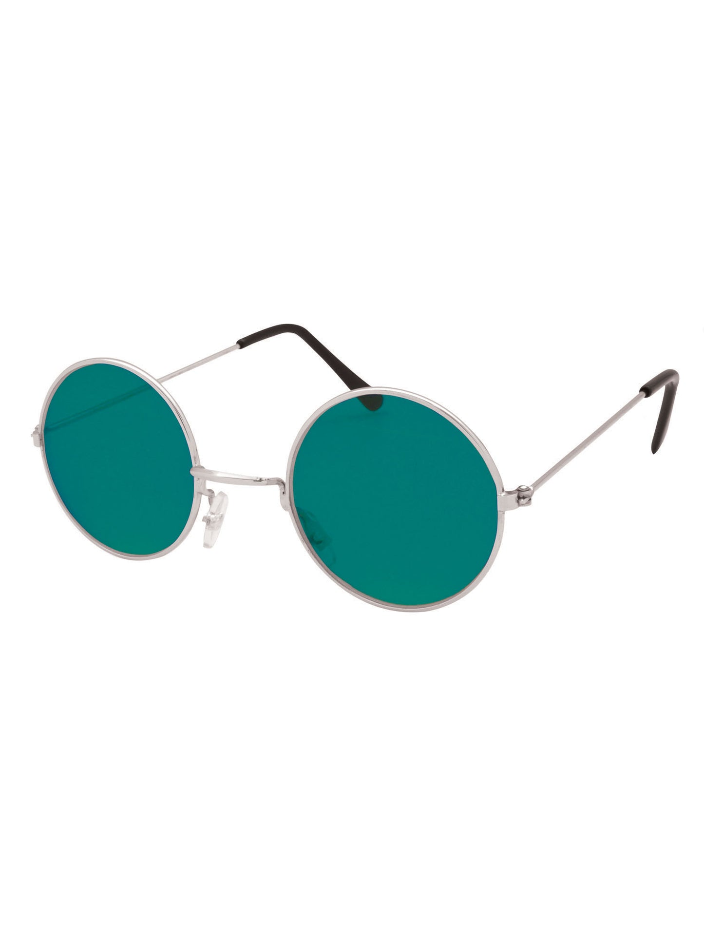 Rubies Lennon-Brille mit grünen Gläsern und goldenem Rahmen