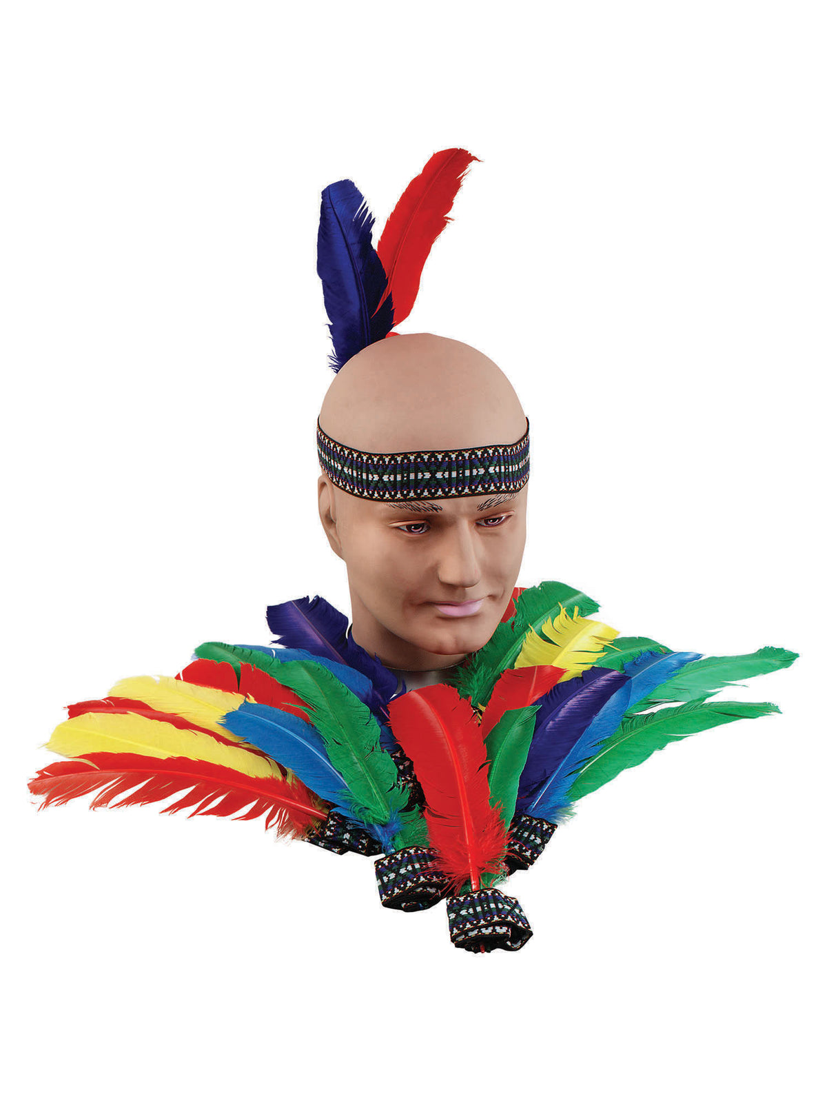 Rubies Native-American-Stirnband mit zwei Federn