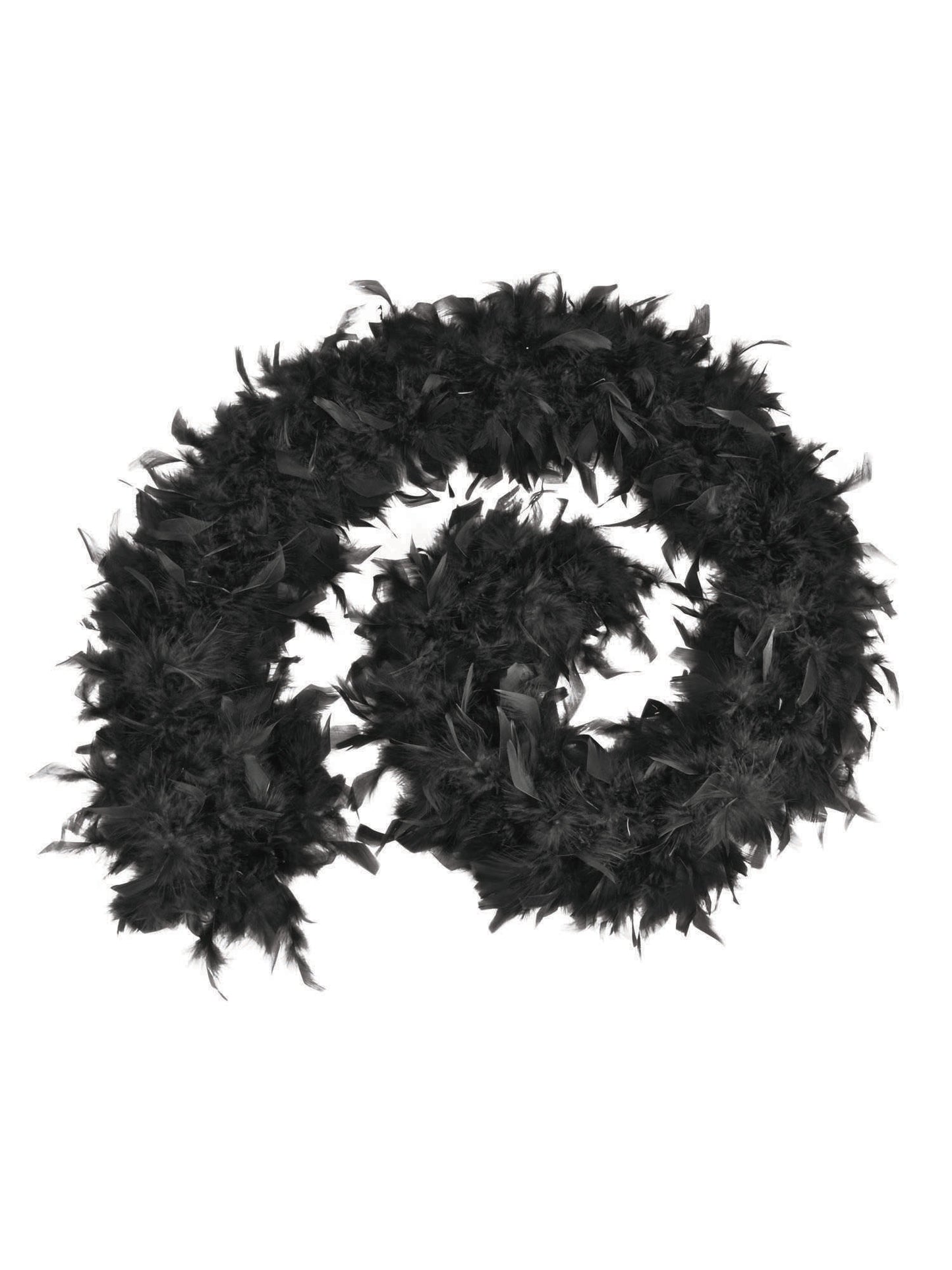 Rubies Feather Boa 80 g schwarz Kostümaccessoire