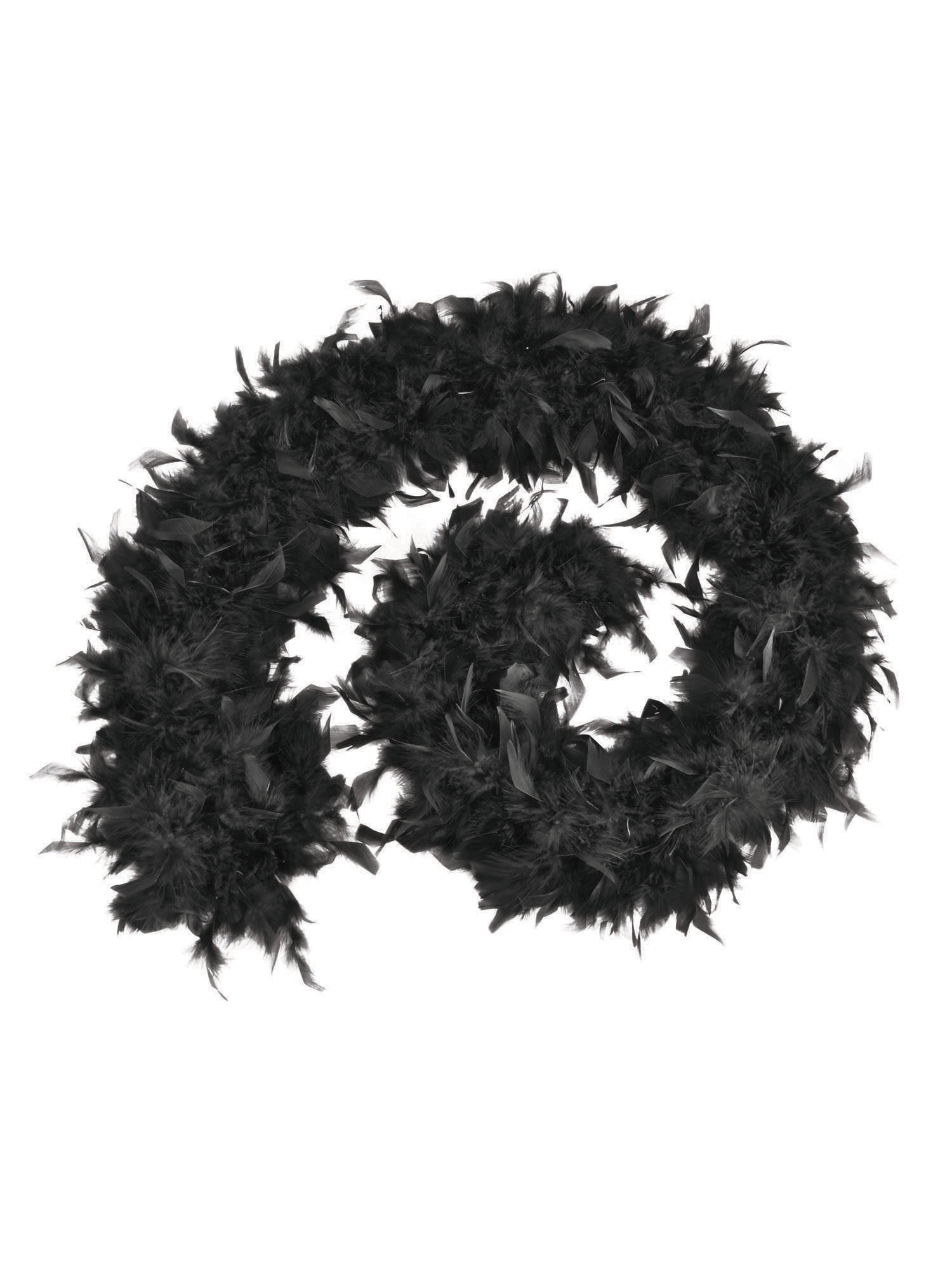 Rubies Feather Boa 80 g schwarz Kostümaccessoire