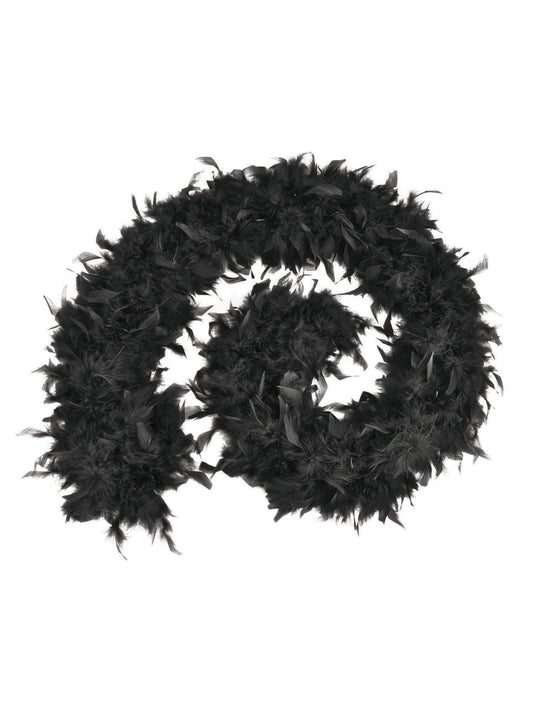 Rubies Feather Boa 80 g schwarz Kostümaccessoire