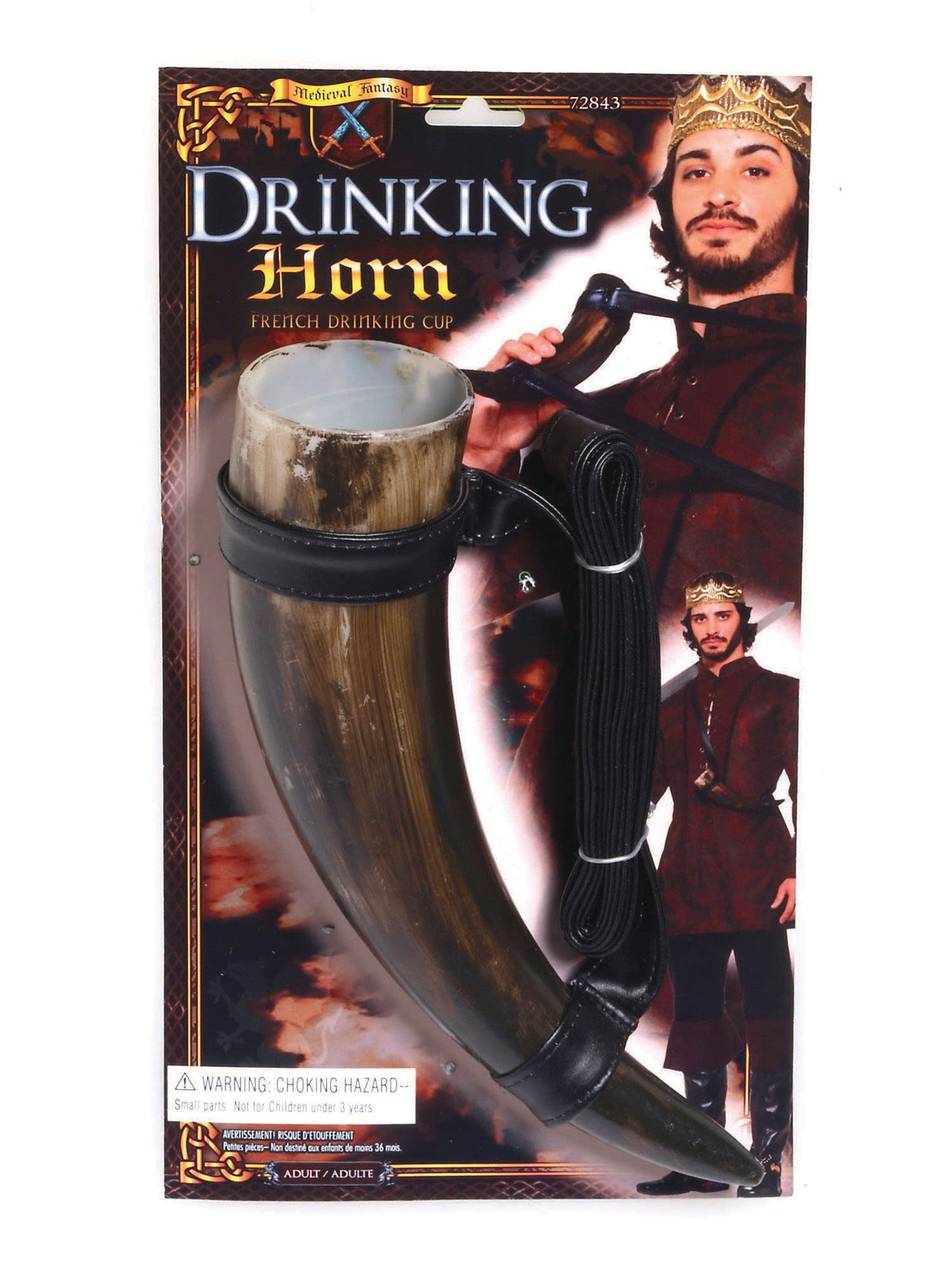 Rubies Medieval Drinking Horn Trinkhorn Requisite für Mittelalterkostüme