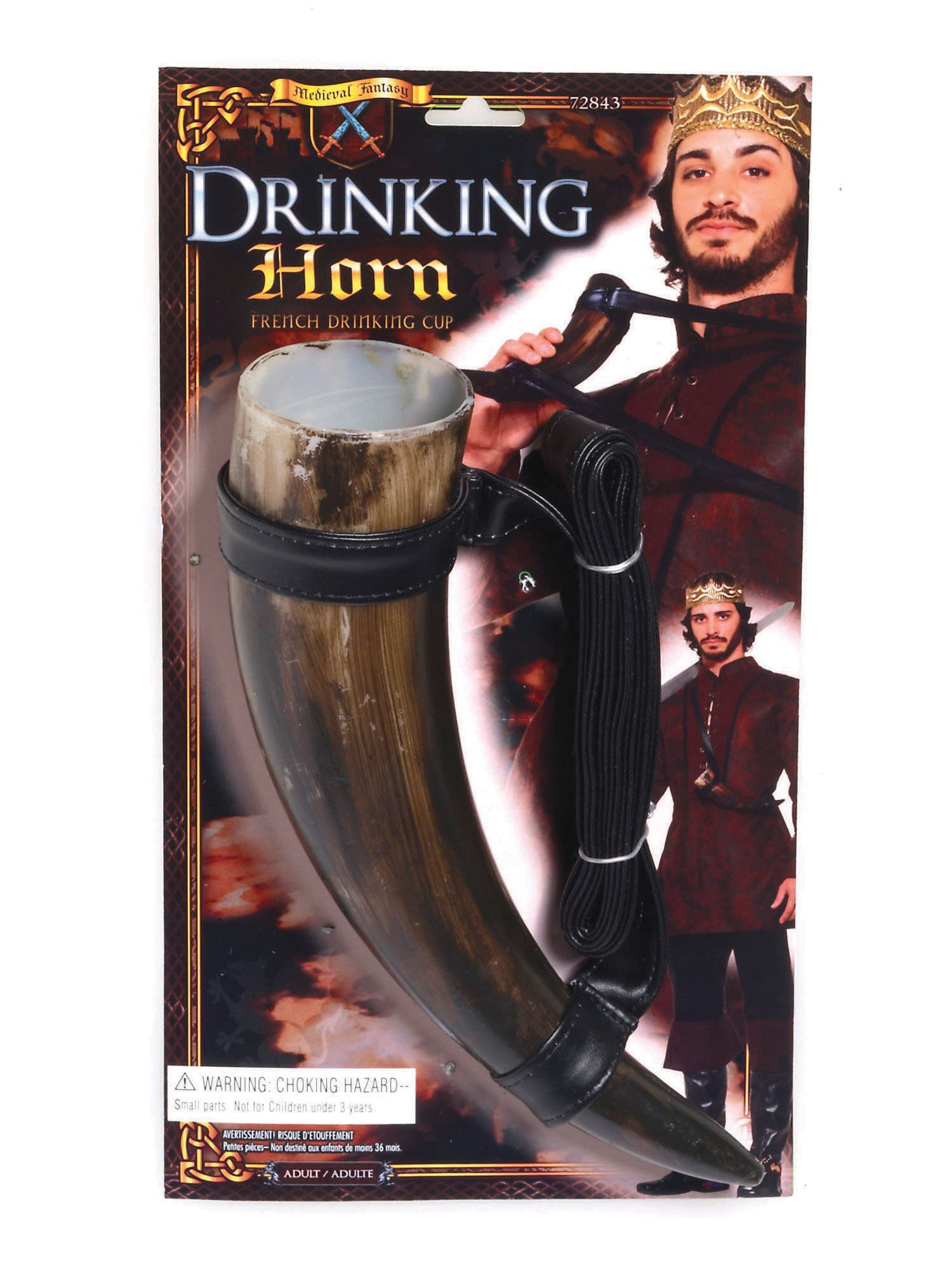 Rubies Medieval Drinking Horn Trinkhorn Requisite für Mittelalterkostüme