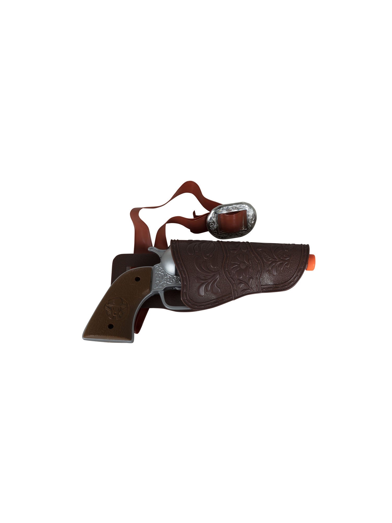 Rubies Cowboy-Holster mit Spielzeugpistole und Gürtel BA2137 – Detailansicht