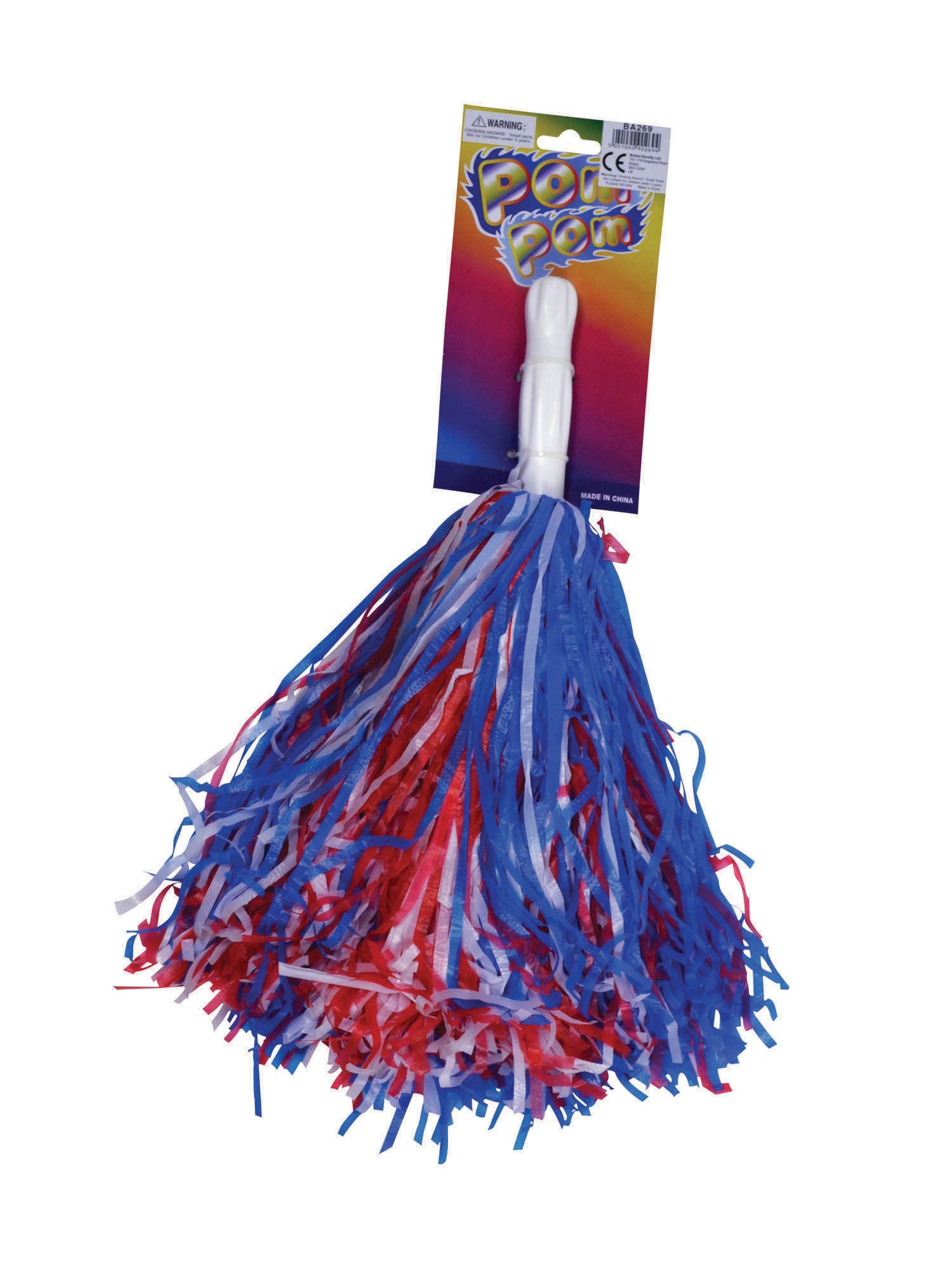 Rubies Pom Poms Rot Weiss Blau Kostüm-Accessoire
