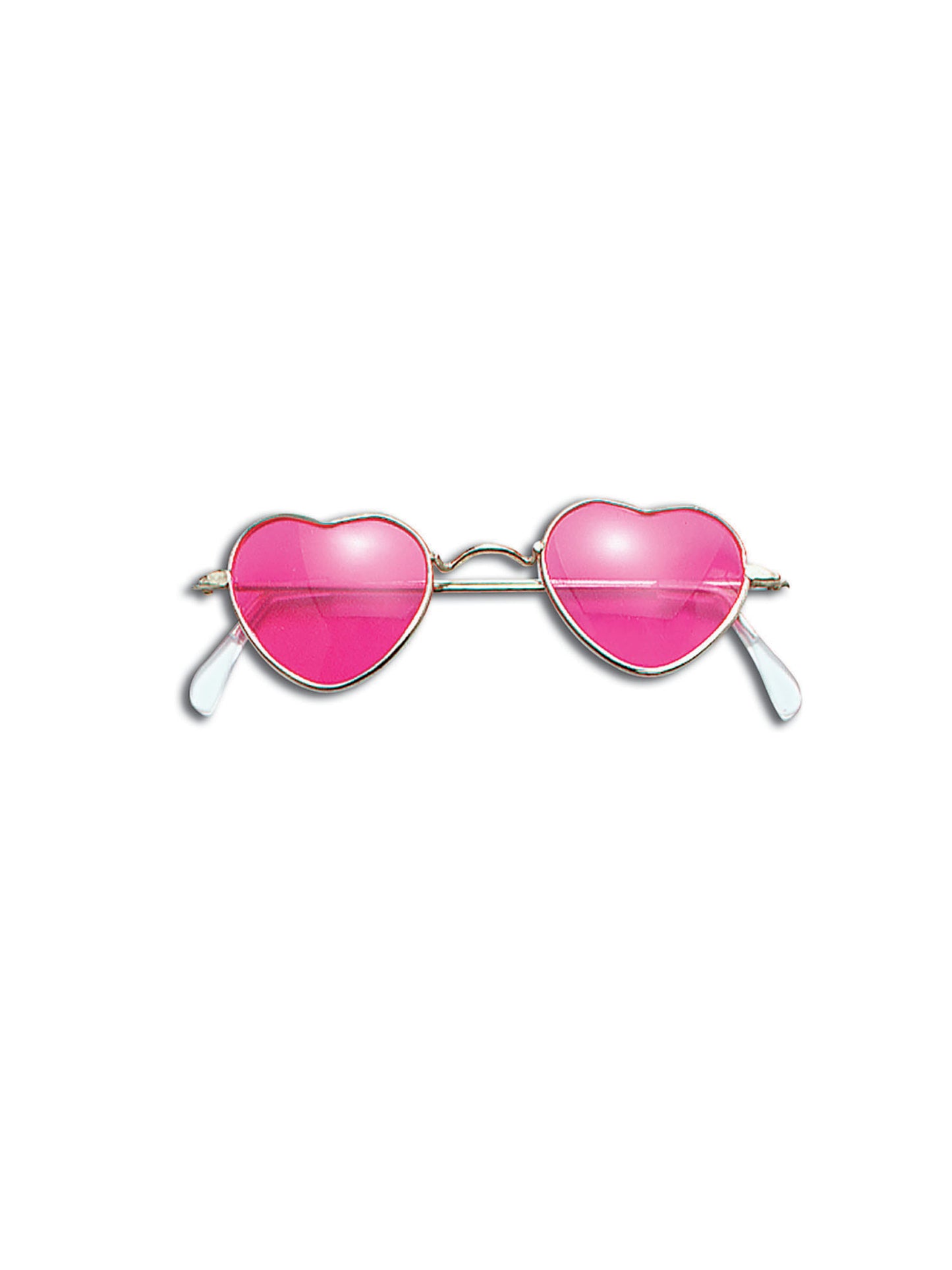 Rubies herzförmige Kostümbrille mit pink-goldenem Rahmen
