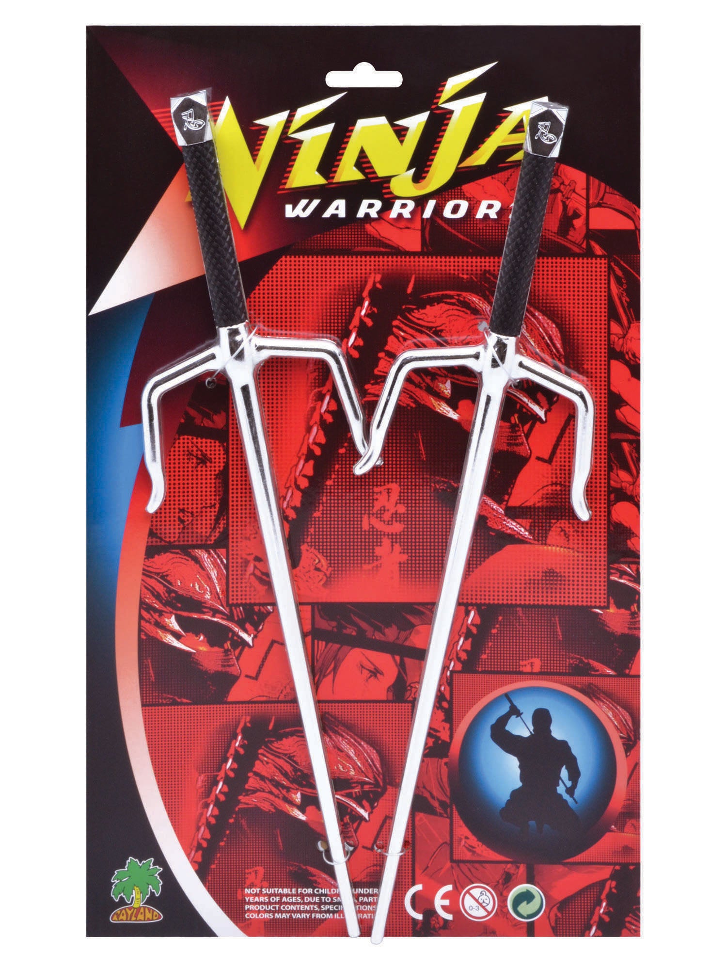 Rubies Ninja Twin Daggers Spielzeugdolche für Ninja-Kostüm – Detailansicht