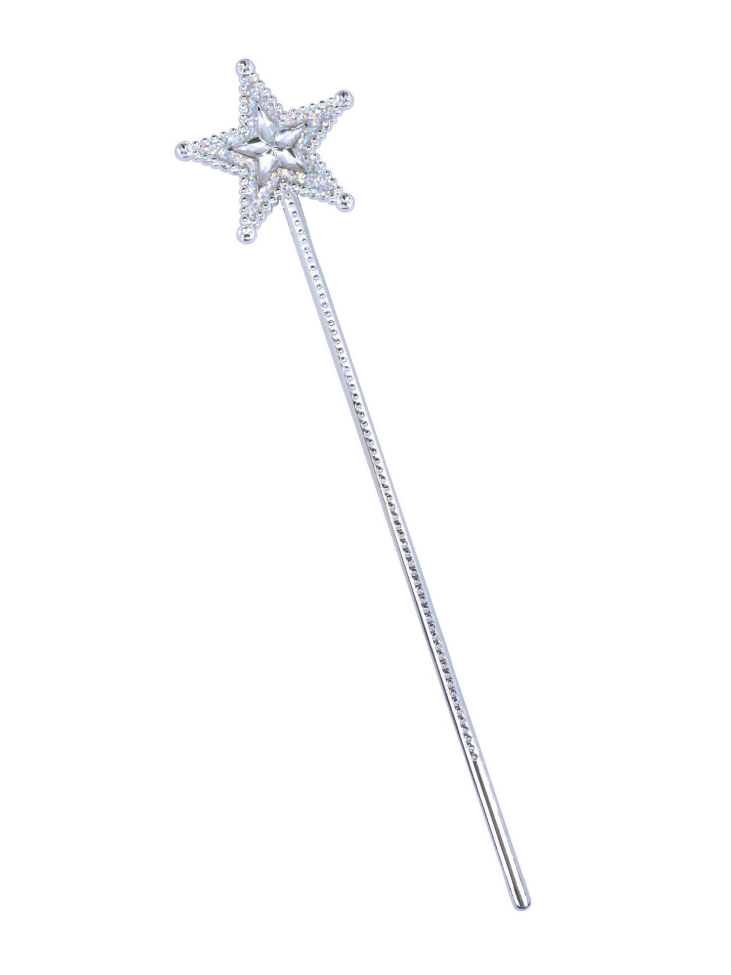 Rubies Rubies Silver Star Wand Clear Star Gem Props
