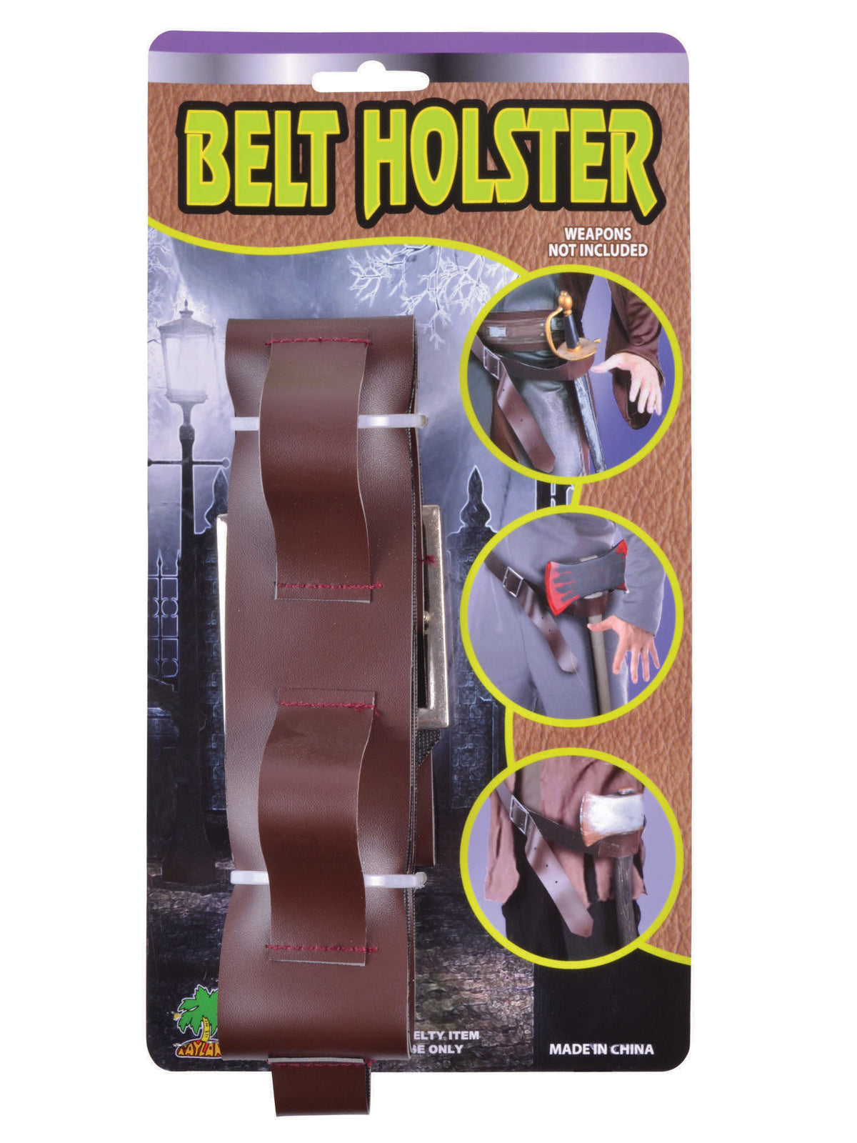 Rubies braunes Holster mit Gürtel für Spielzeugwaffen BA420