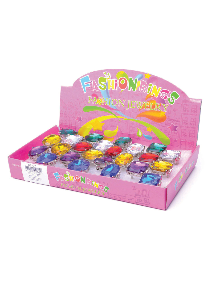 Rubies Diamond Rings. Jumbo (Box of 24) Jewellery