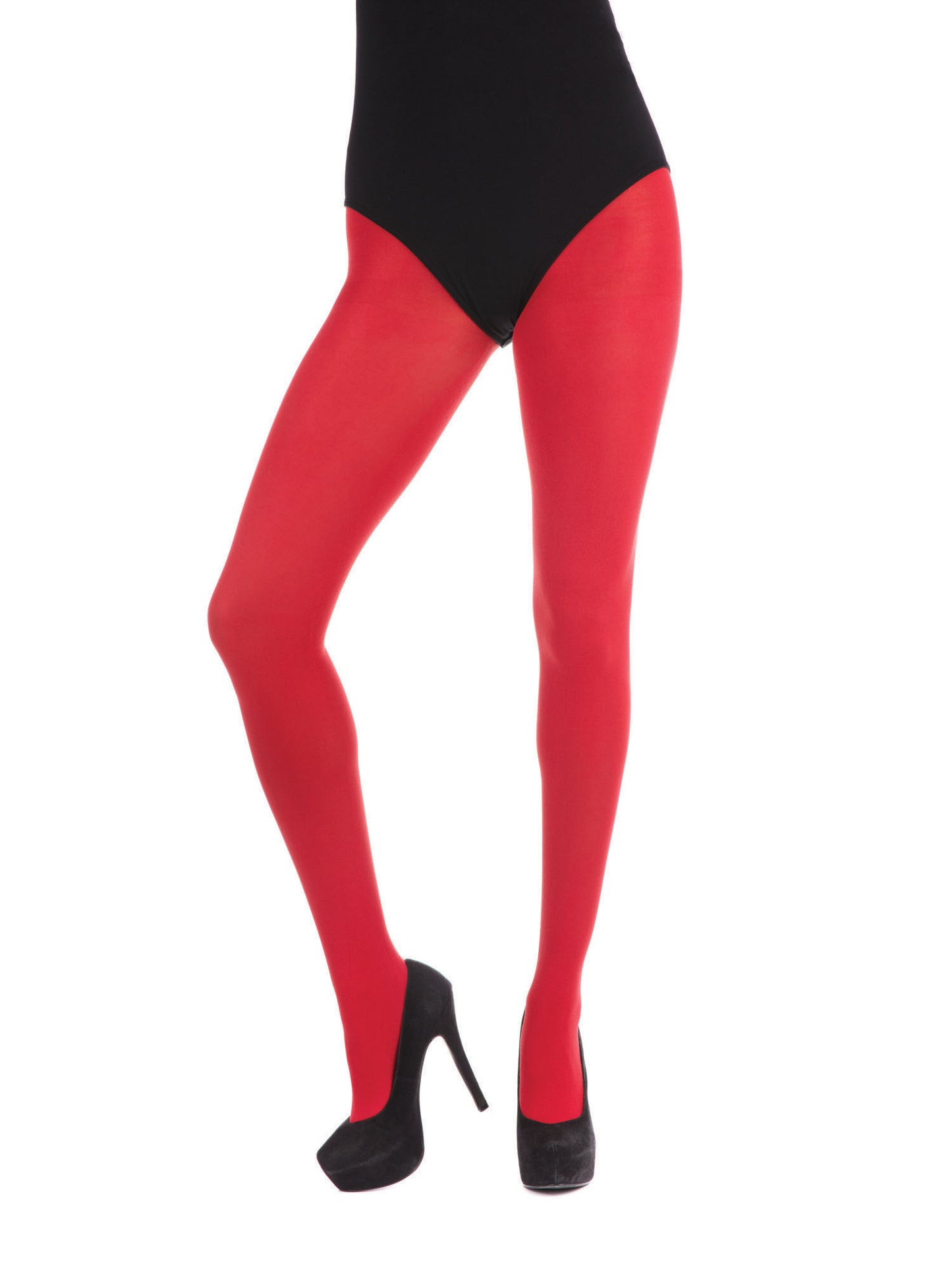 Rubies rote Strumpfhose für Damen BA475 – Detailansicht