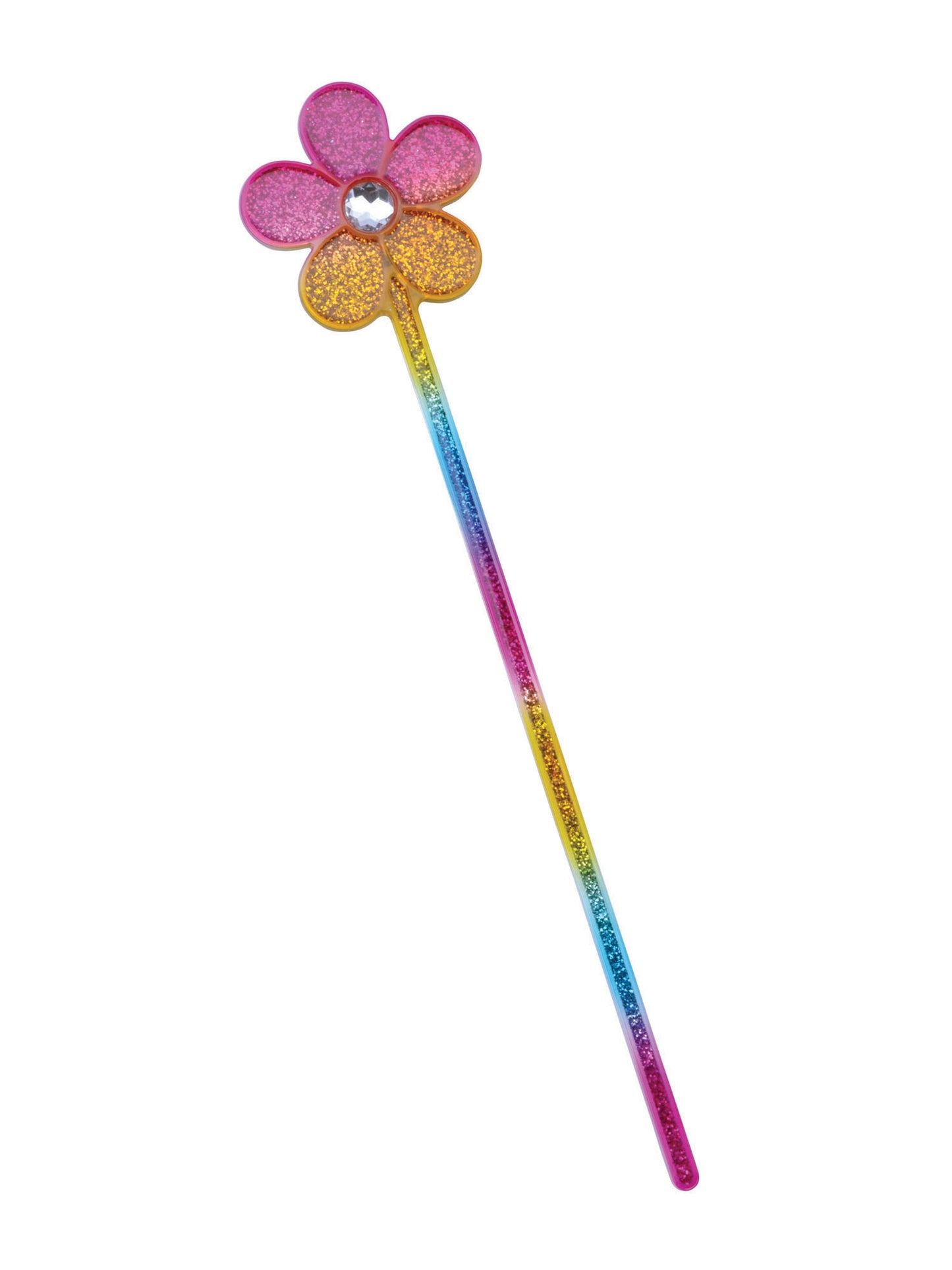 Rubies Rubies Glitter Rainbow Flower Wand Jewellery