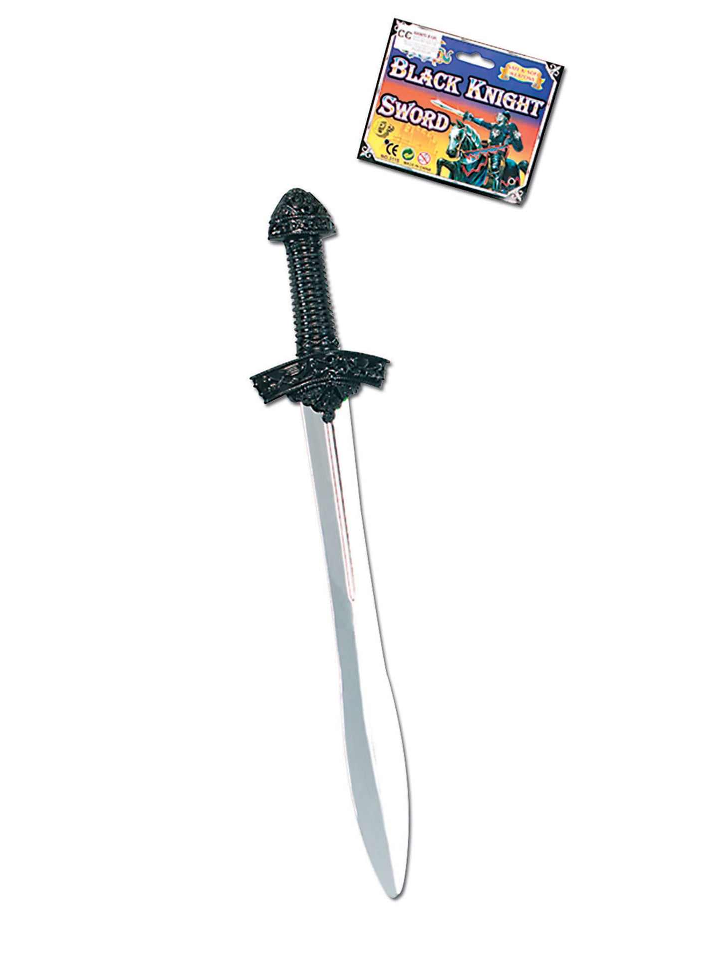 Rubies Rubies Black Knight Sword - Silver Blade Toy Weapons and Armour