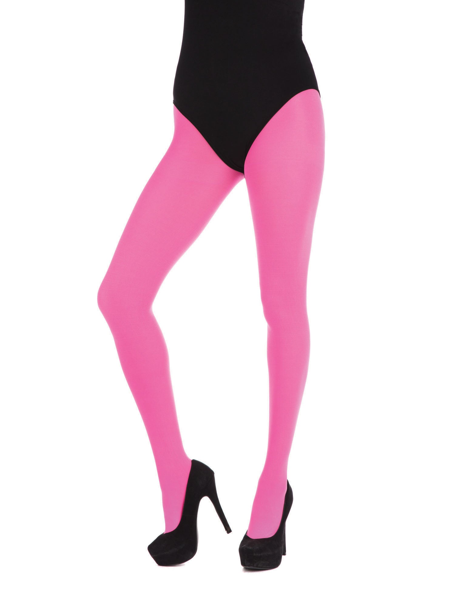 Rubies pinke Strumpfhose BA618 für Kostüme – Detailansicht